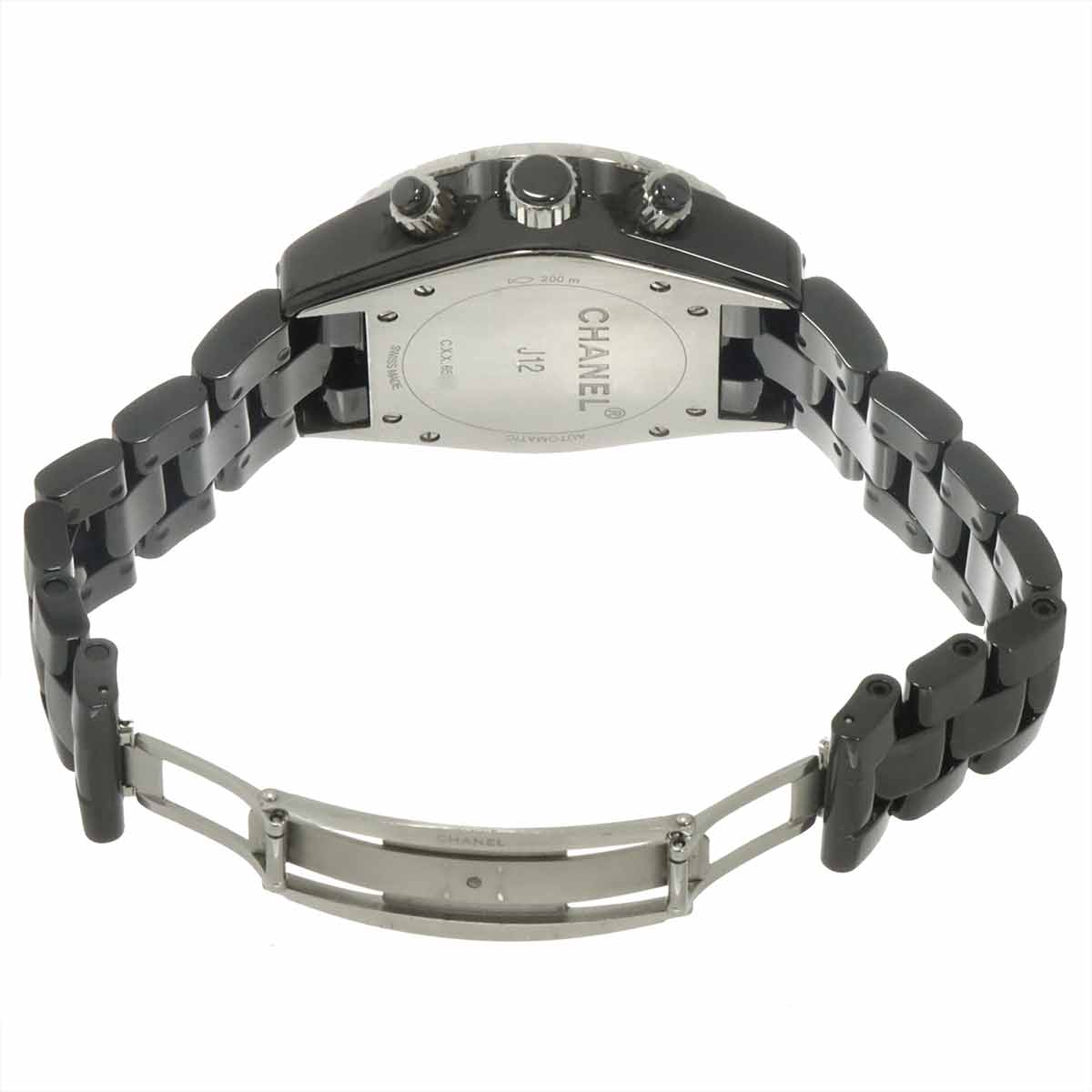 J12 41mm Chronograph H0940 Date Automatic Black Dial Mens