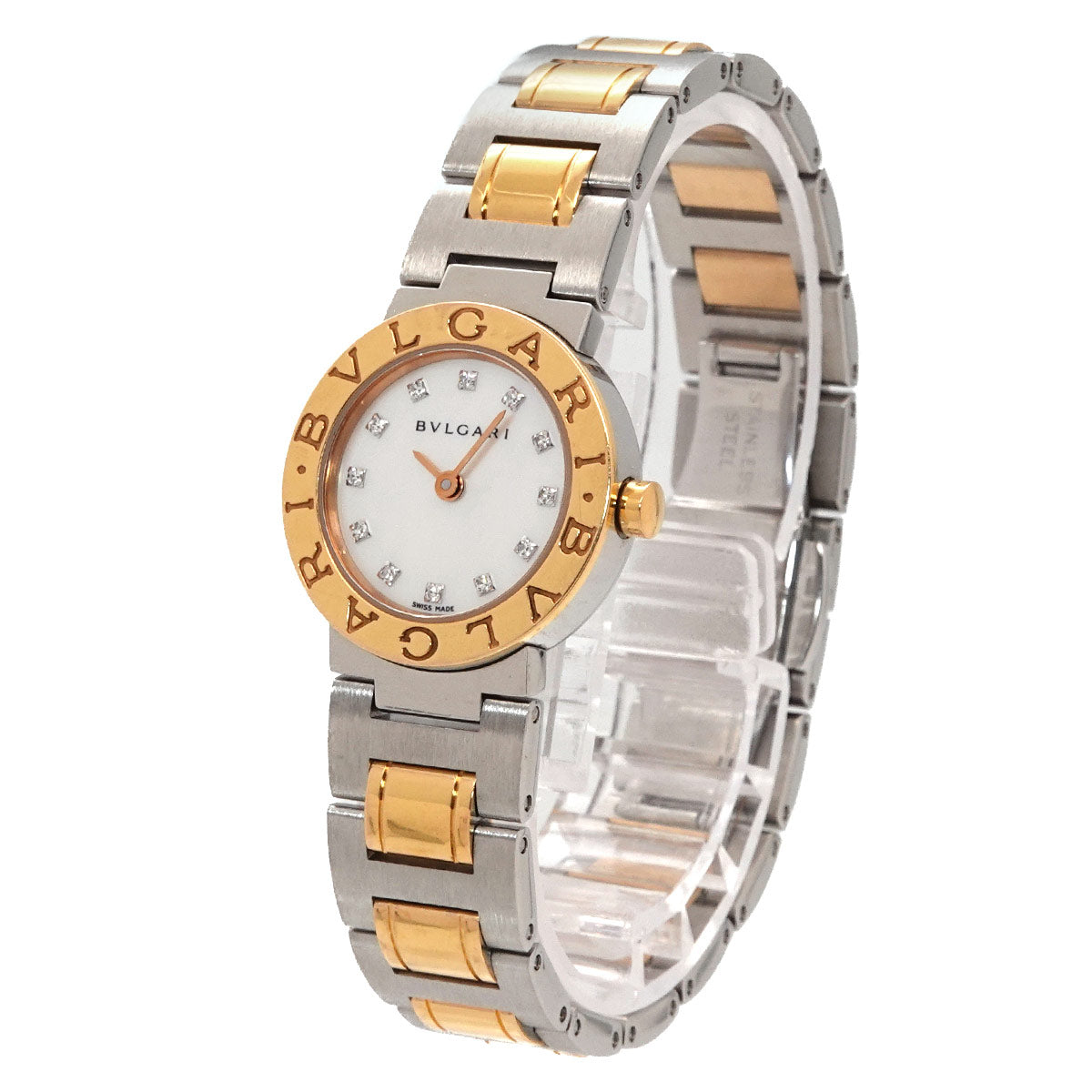 BVLGARIBVLGARI Two Tones BBP23SG 750 YG 12P Diamond Ladies