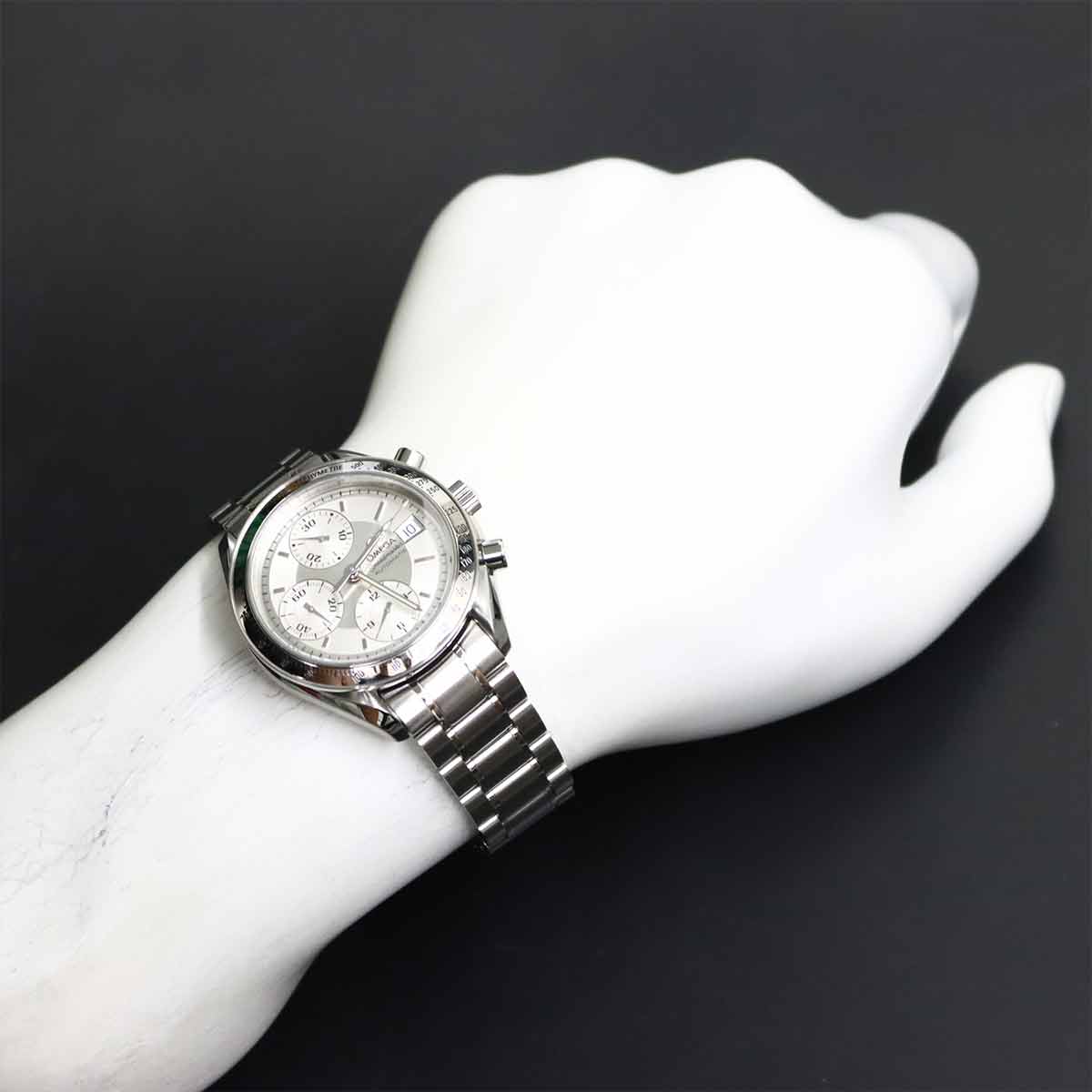 Speedmaster Date 3513 30 Chronograph Automatic Silver Dial Mens