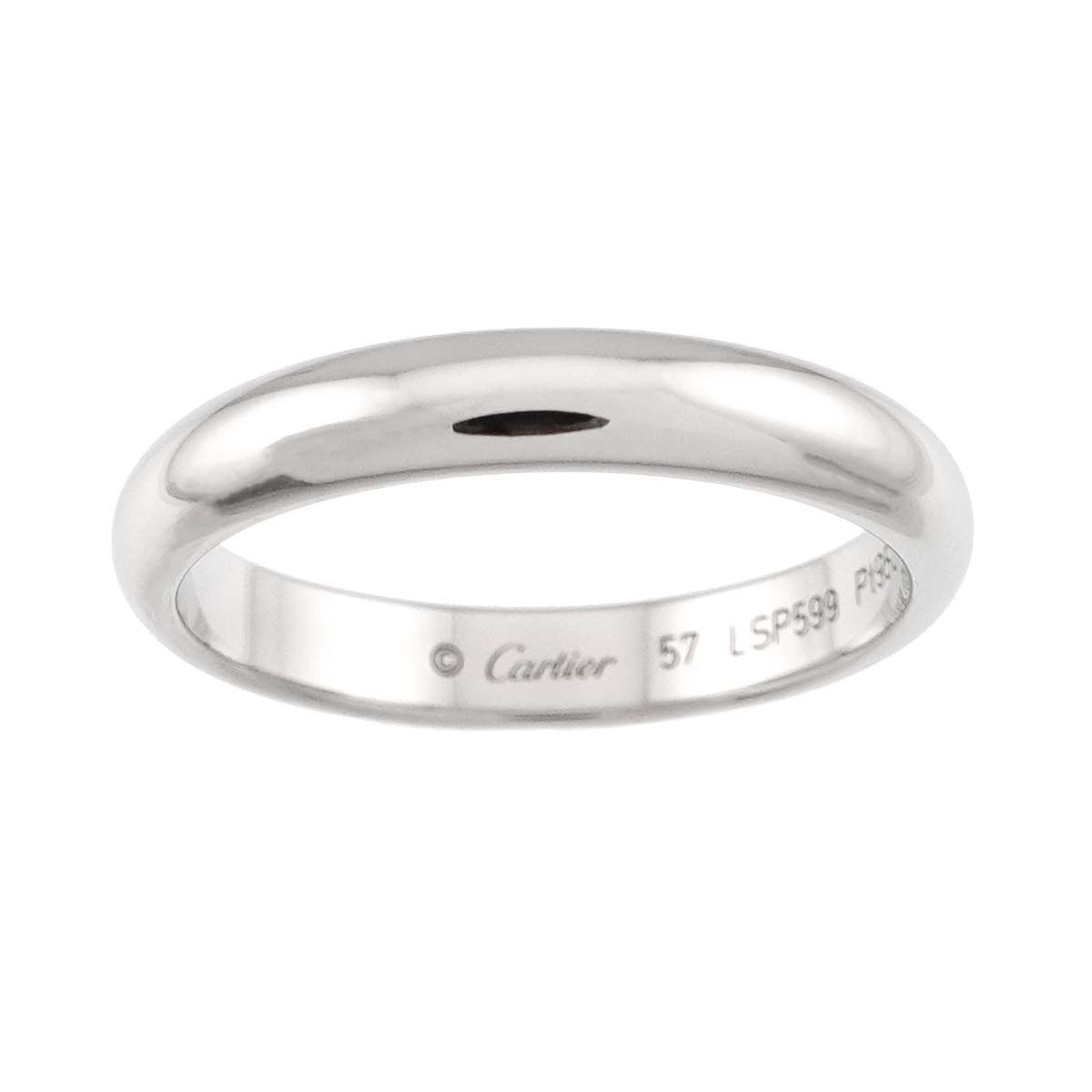 1895 Classic Band Ring Platinum Size57 7.5-7.75(US)