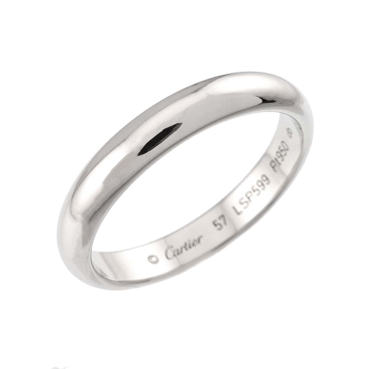 1895 Classic Band Ring Platinum Size57 7.5-7.75(US)