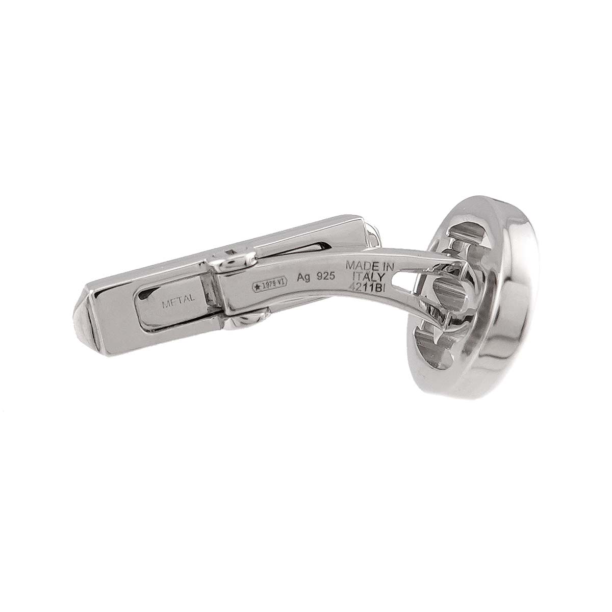 Double C de Cuff Links Silver 925