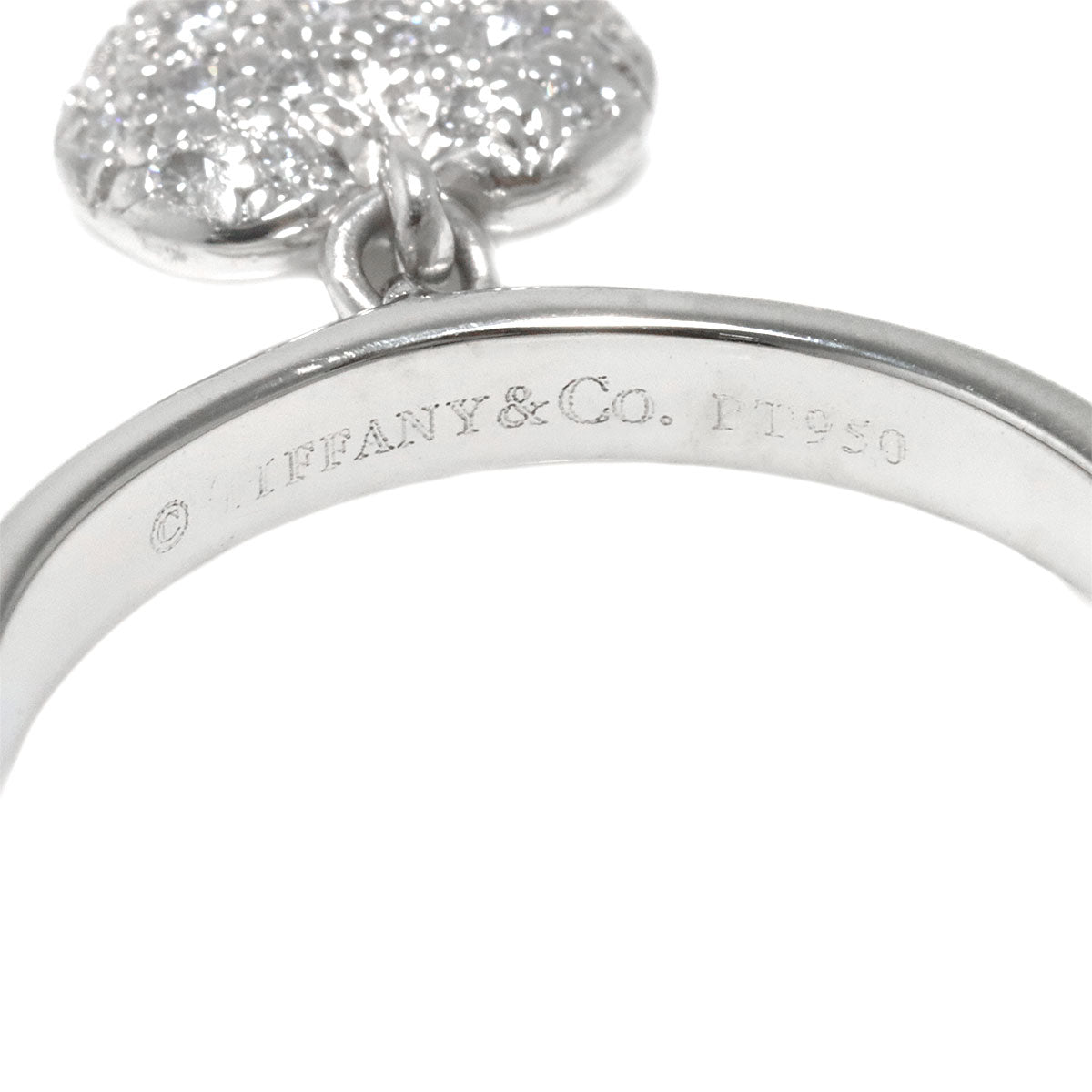 Sentimental Heart Diamond Ring Platinum Size7.25(US)