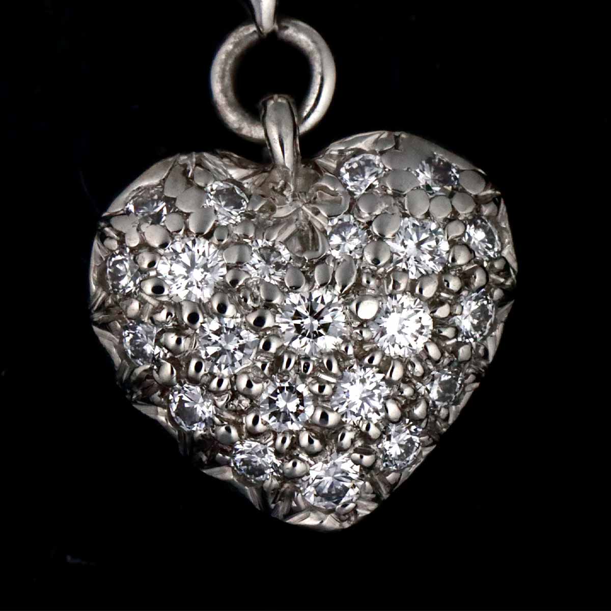 Sentimental Heart Diamond Ring Platinum Size7.25(US)