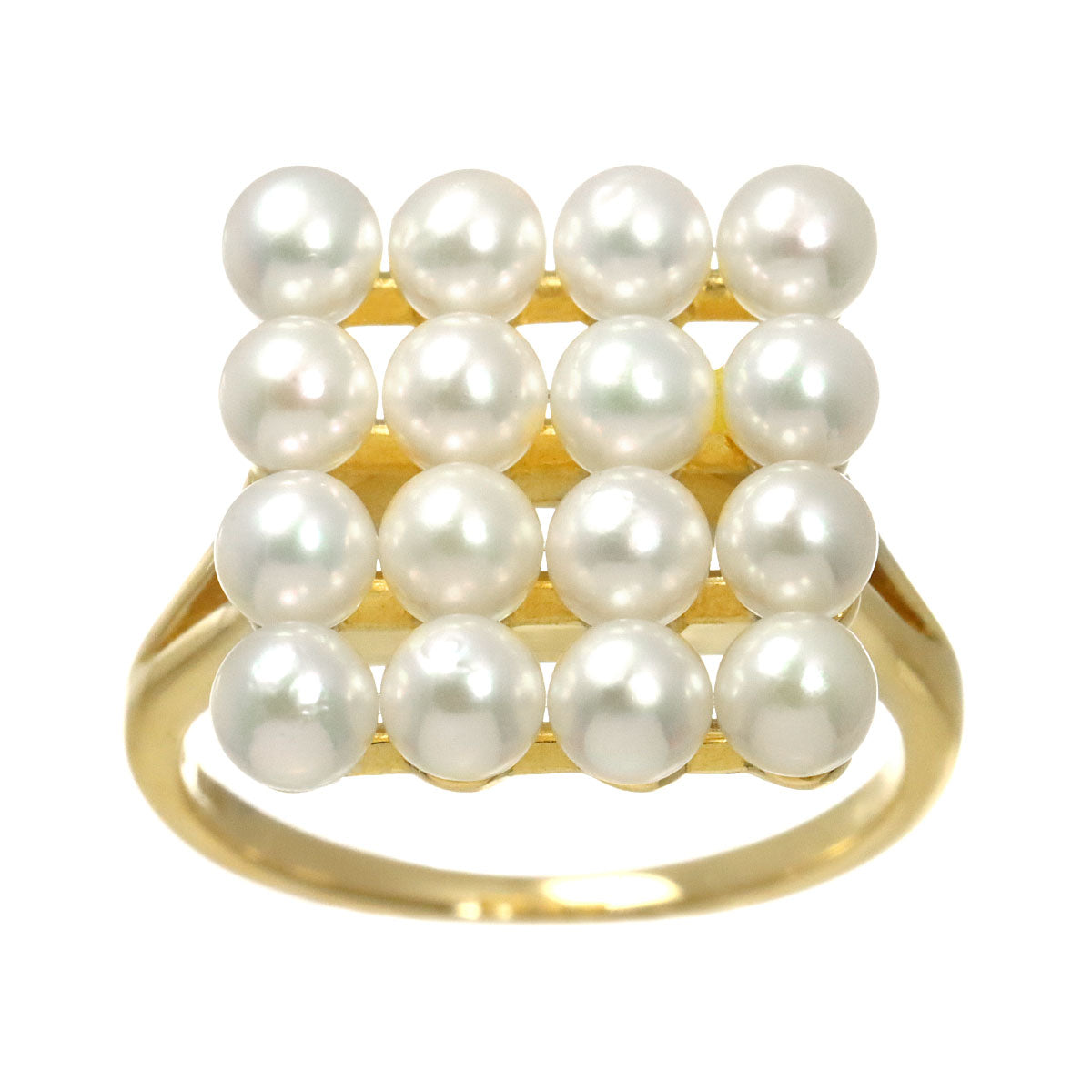 Baby Pearl 3.5mm Ring 18K YG 750 Size5.25(US)