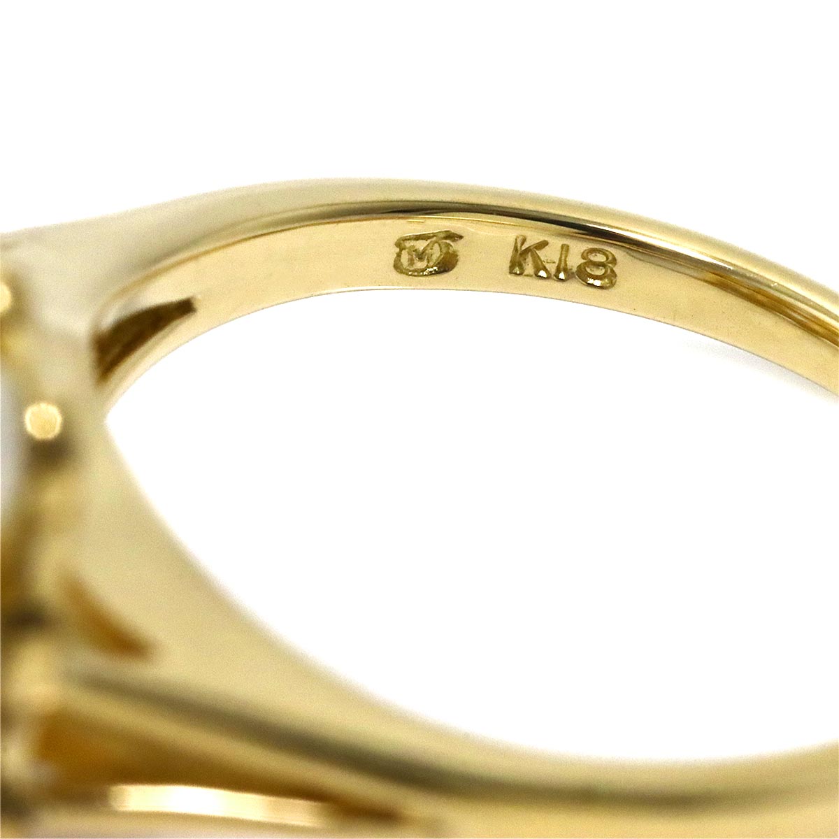 Baby Pearl 3.5mm Ring 18K YG 750 Size5.25(US)