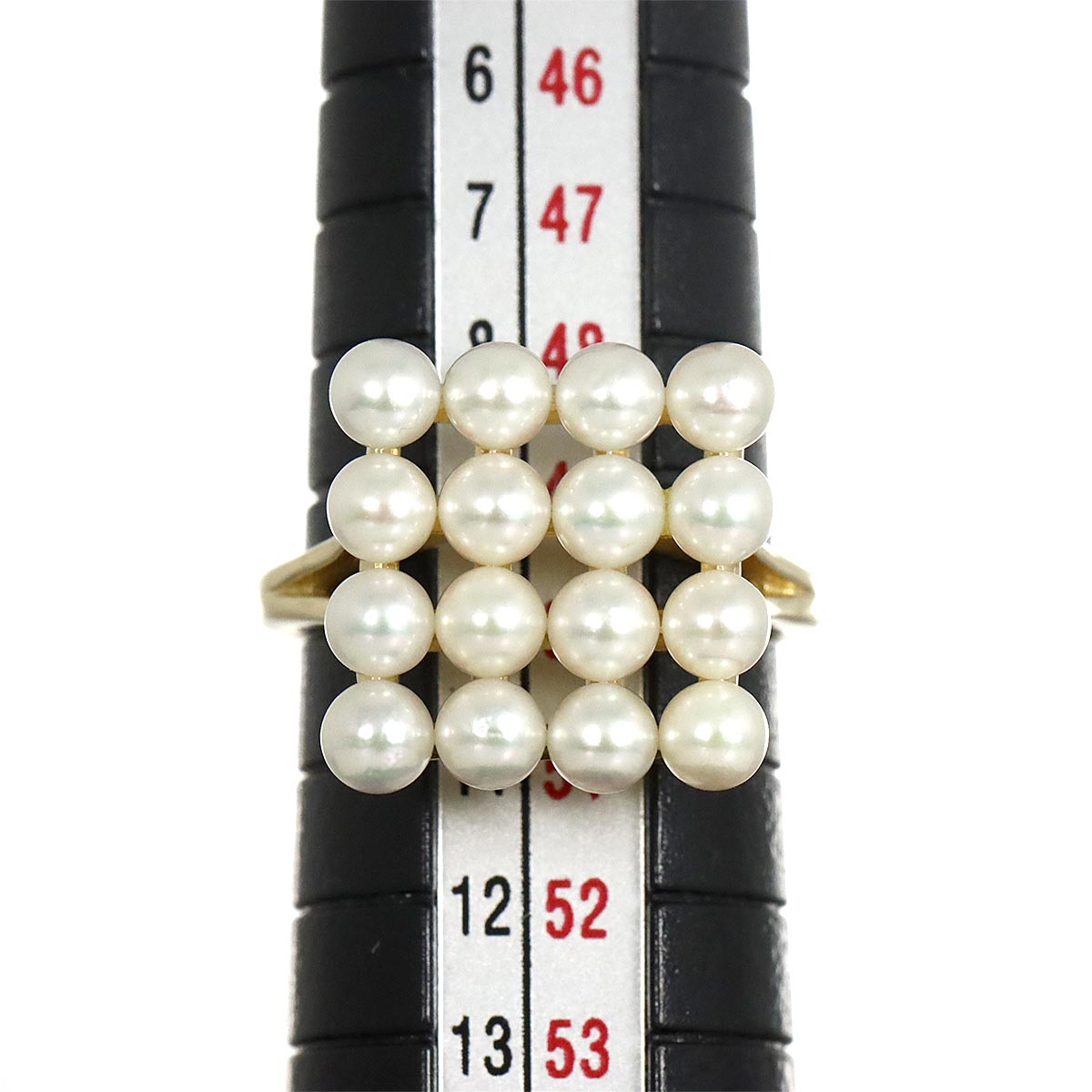 Baby Pearl 3.5mm Ring 18K YG 750 Size5.25(US)