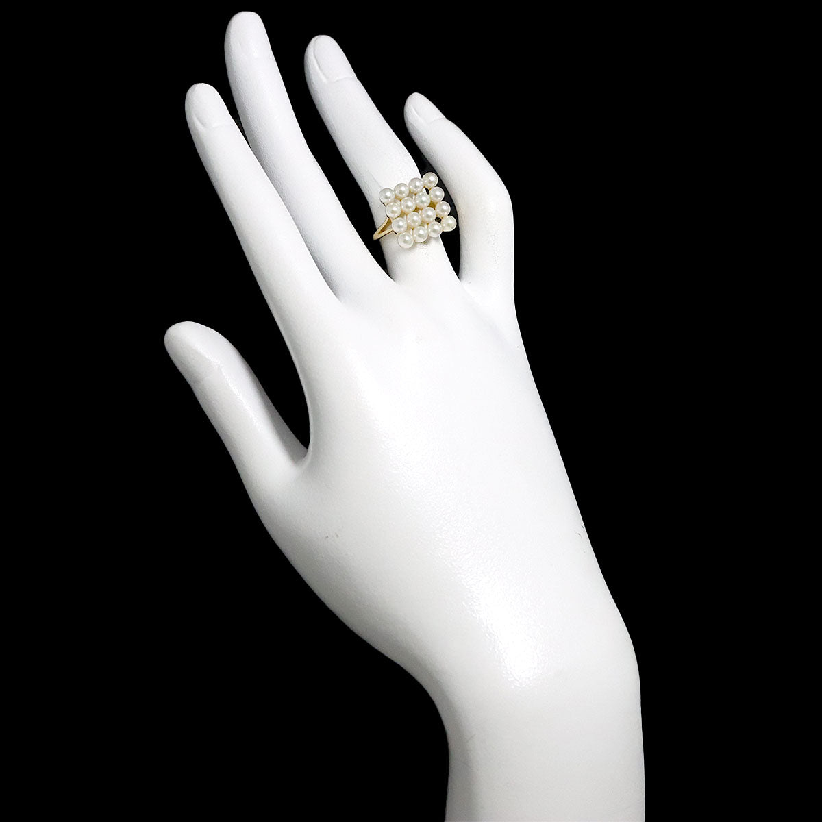 Baby Pearl 3.5mm Ring 18K YG 750 Size5.25(US)