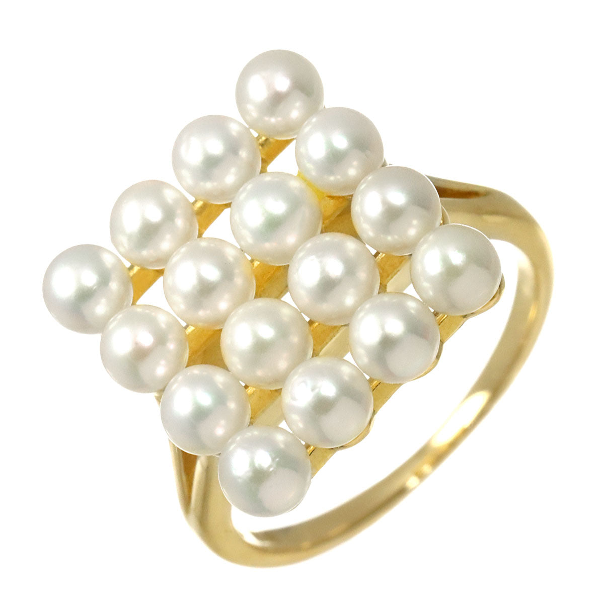 Baby Pearl 3.5mm Ring 18K YG 750 Size5.25(US)