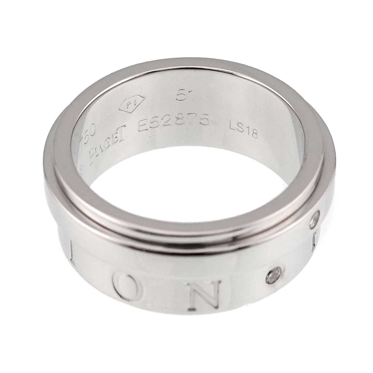 Possession Diamond Ring 18K White Gold 750 size51 5.25(US)