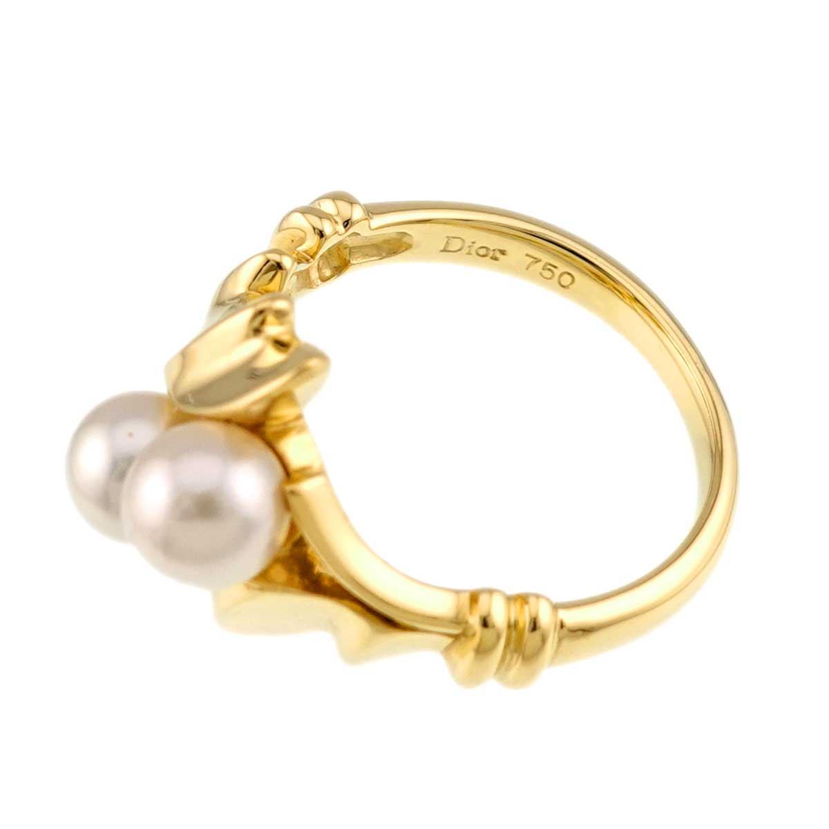 Akoya Pearl 5.5mm Ring 18K YG 750 5.5-5.75(US)