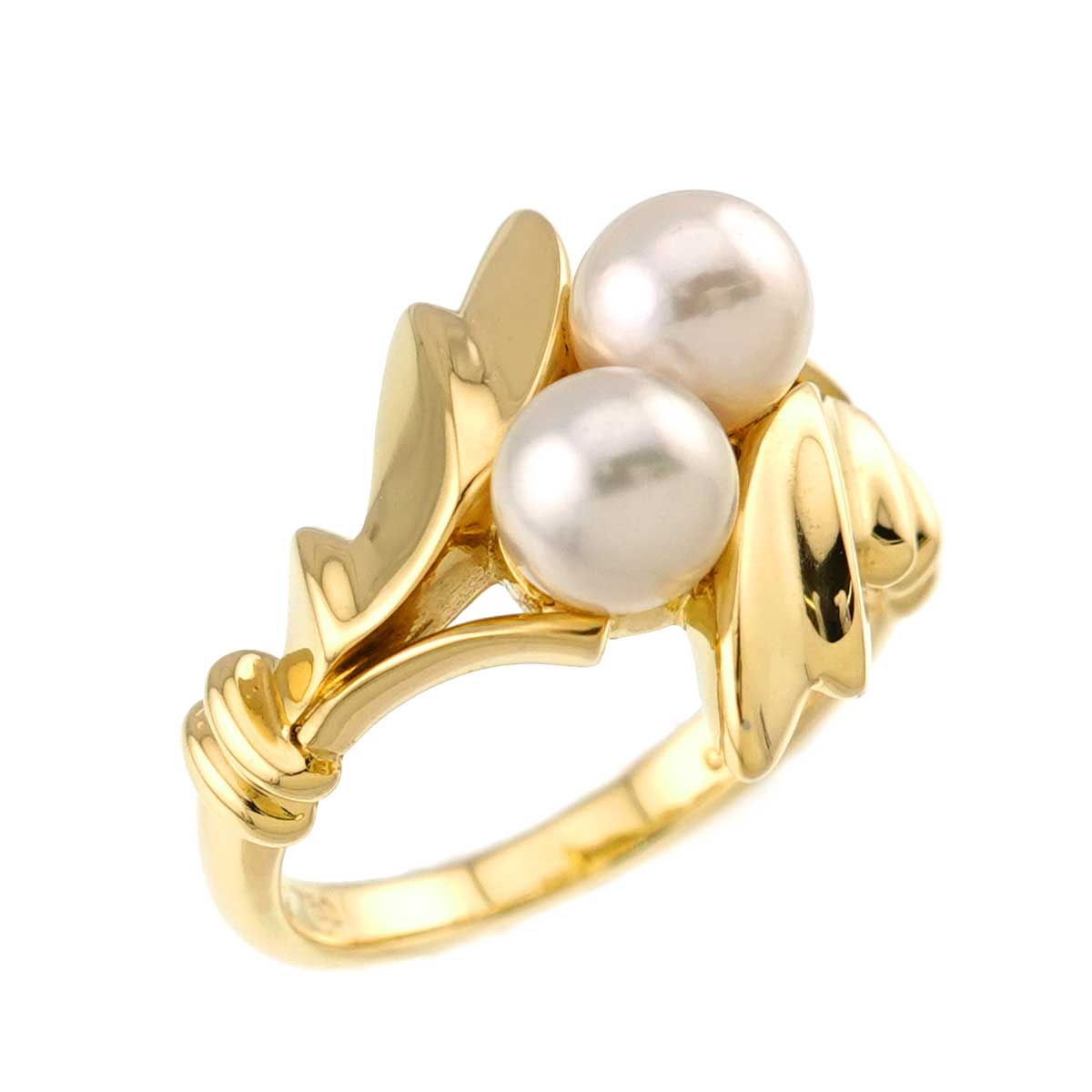 Akoya Pearl 5.5mm Ring 18K YG 750 5.5-5.75(US)