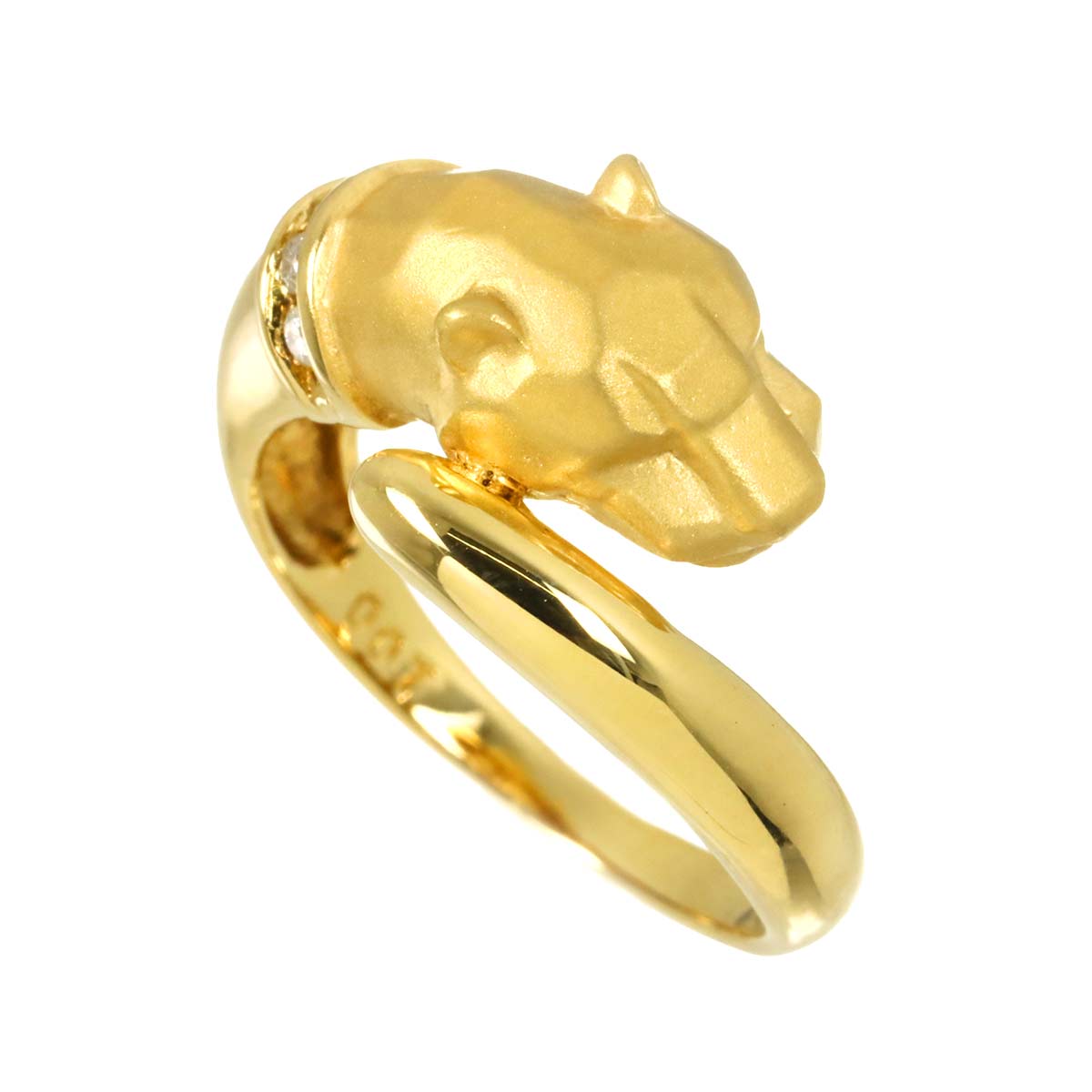 Diamond 0.07ct Ring 18K YG size5.75-6(US)
