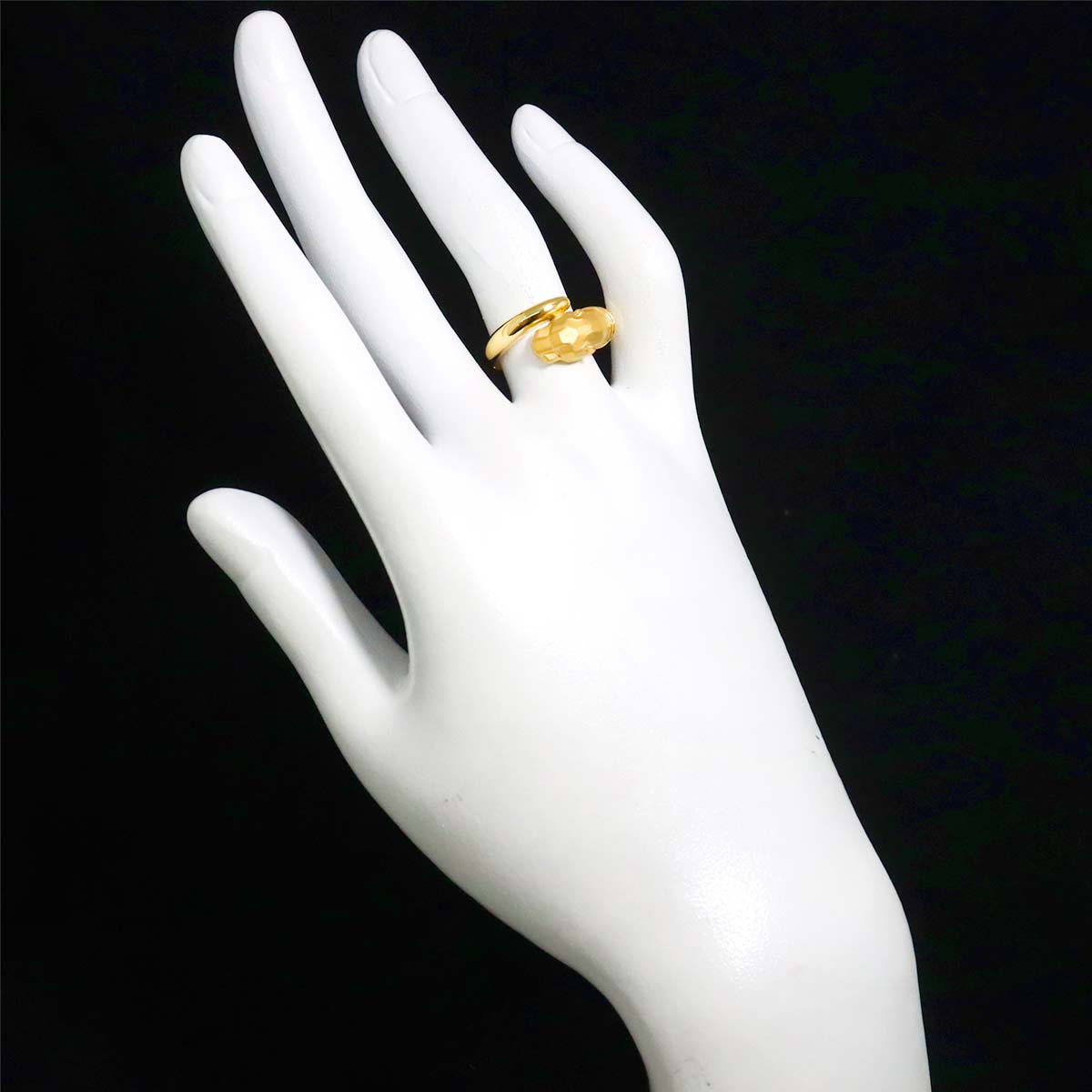 Diamond 0.07ct Ring 18K YG size5.75-6(US)