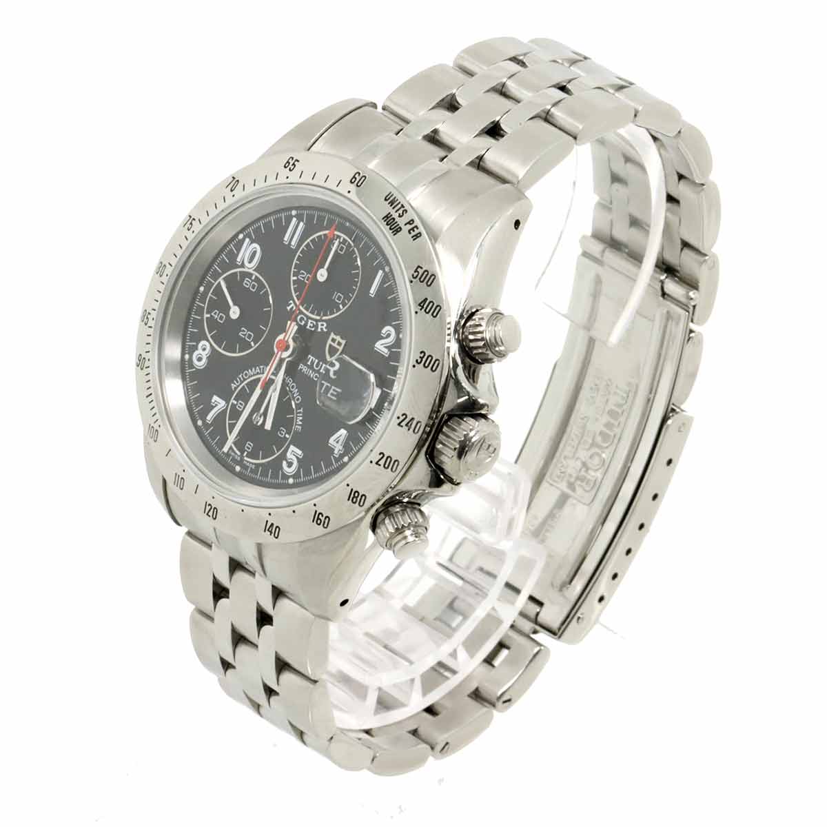 Chrono Time Prince Date 79280 Date Automatic Black Dial Mens