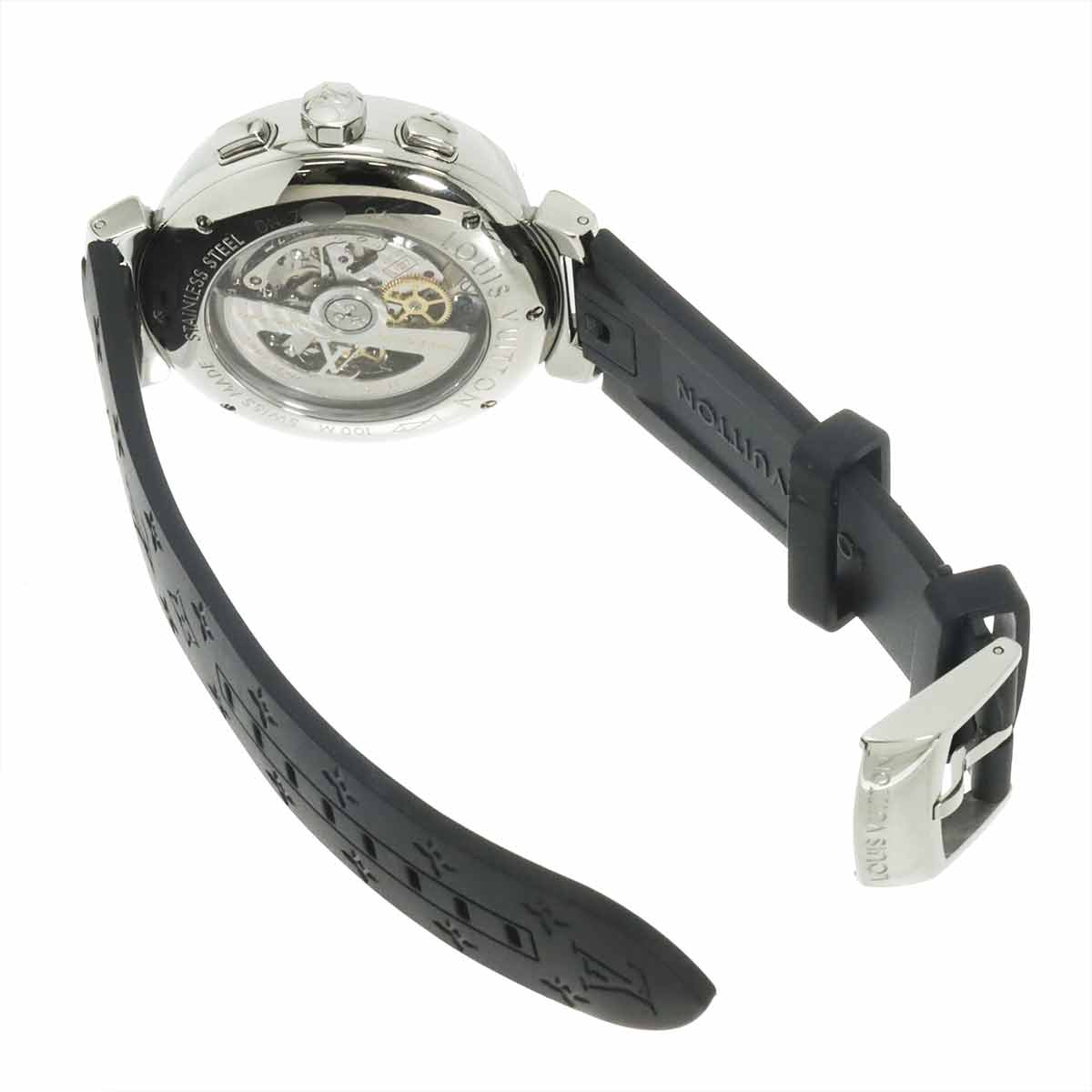 Tambour Chronograph Q112E Automatic Date Silver Dial