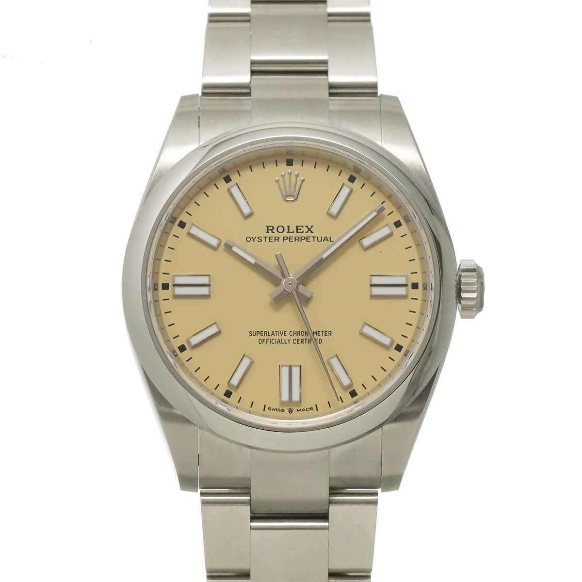 Oyster Perpetual 134300 Serial Random Automatic Pistachio Dial