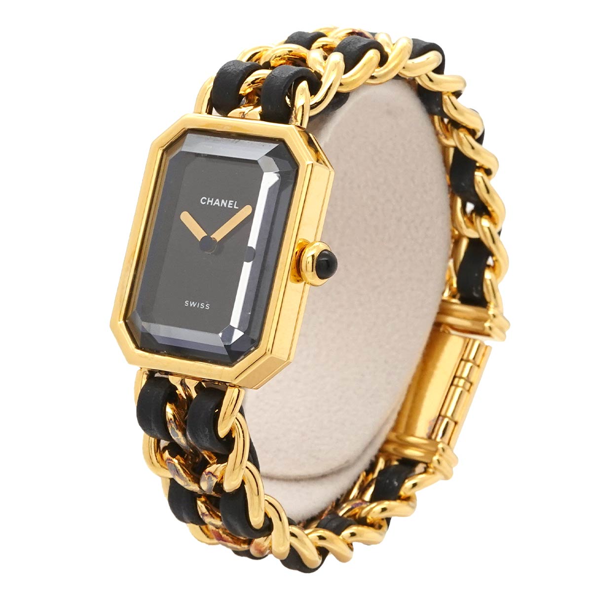 Premiere Size S H0001 Vintage Quartz Black Dial Ladies Watch