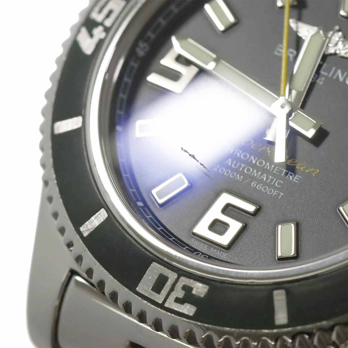 Super Ocen 44 A17391 Black Dial Automatic Mens Watch