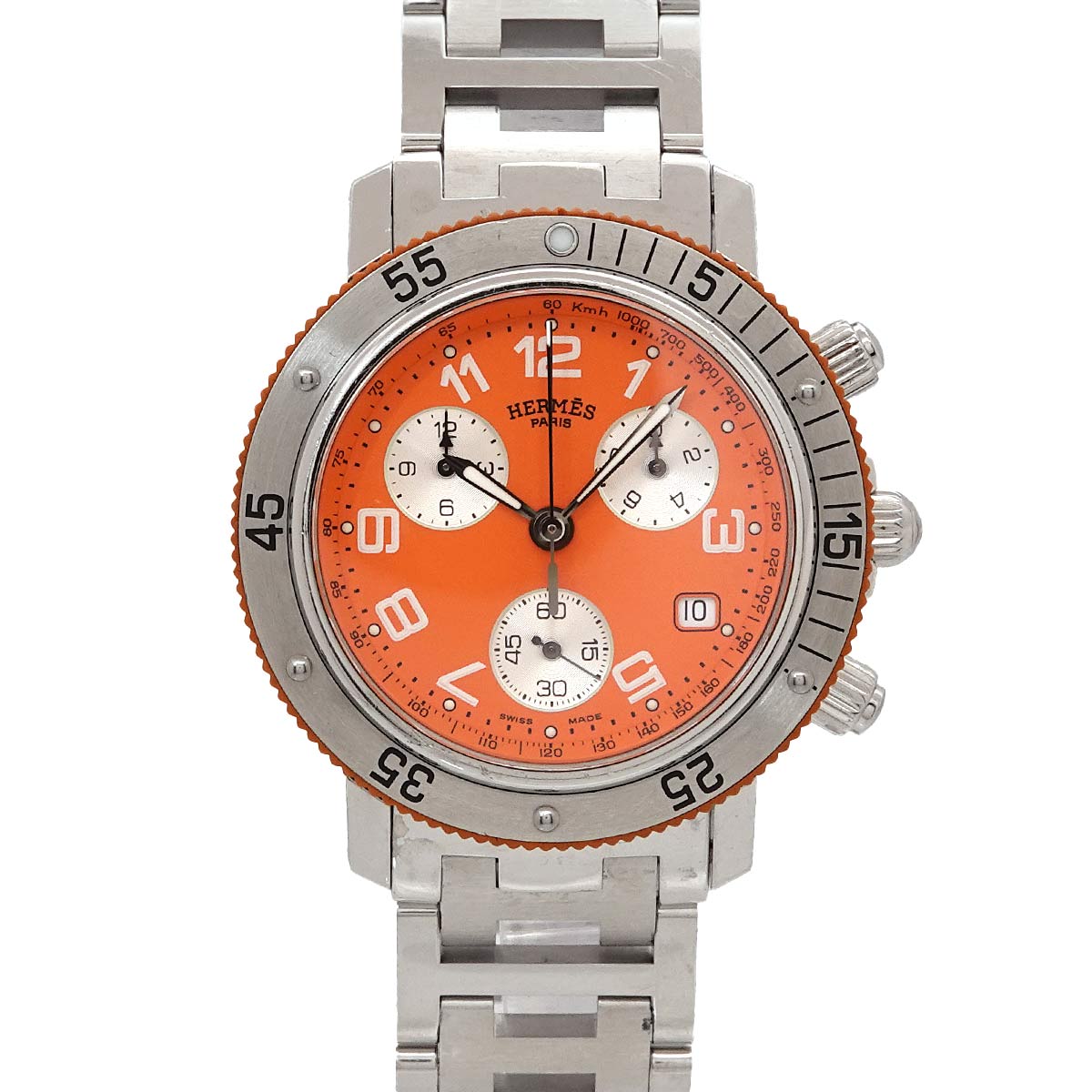 Clipper Diver CL2.916 Chronograph Quartz Orange Dial Mens
