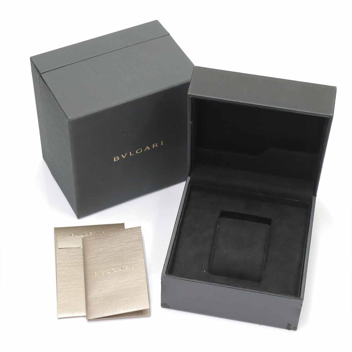 BVLGARIBVLGARI Carbon Gold BB40CL 750 PG Black Dial Mens