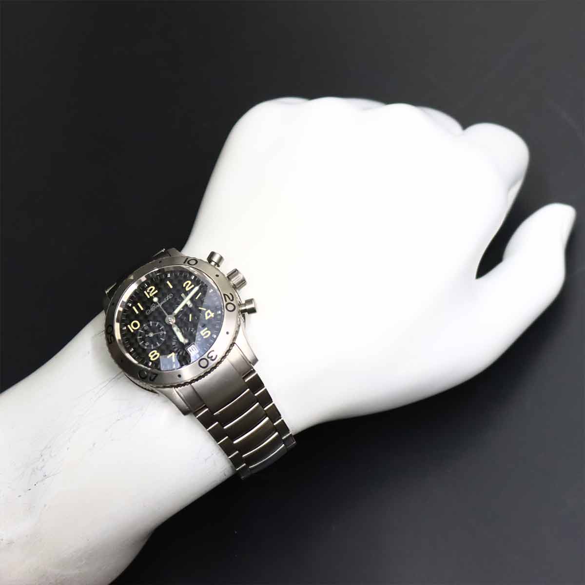 Type XX Trans atlantic 3820 Date Automatic Black Dial Mens