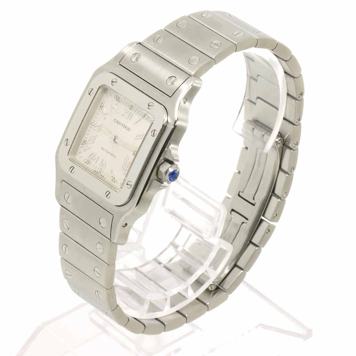 Santos Galbee LM W20040D6 Date Silver Dial Mens Watch