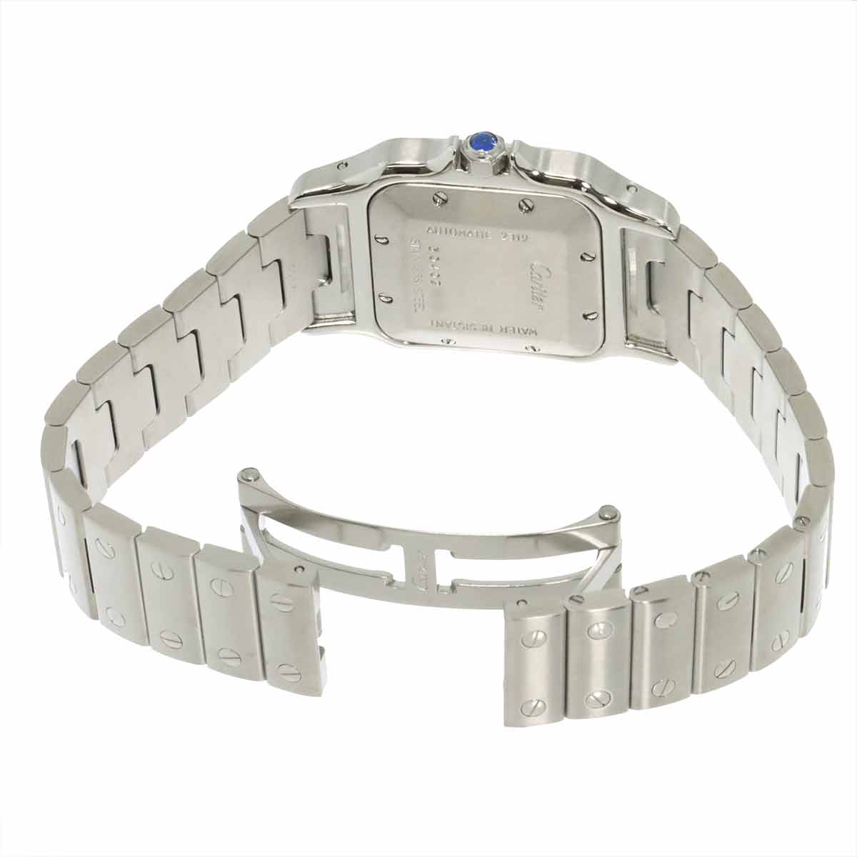 Santos Galbee LM W20040D6 Date Silver Dial Mens Watch
