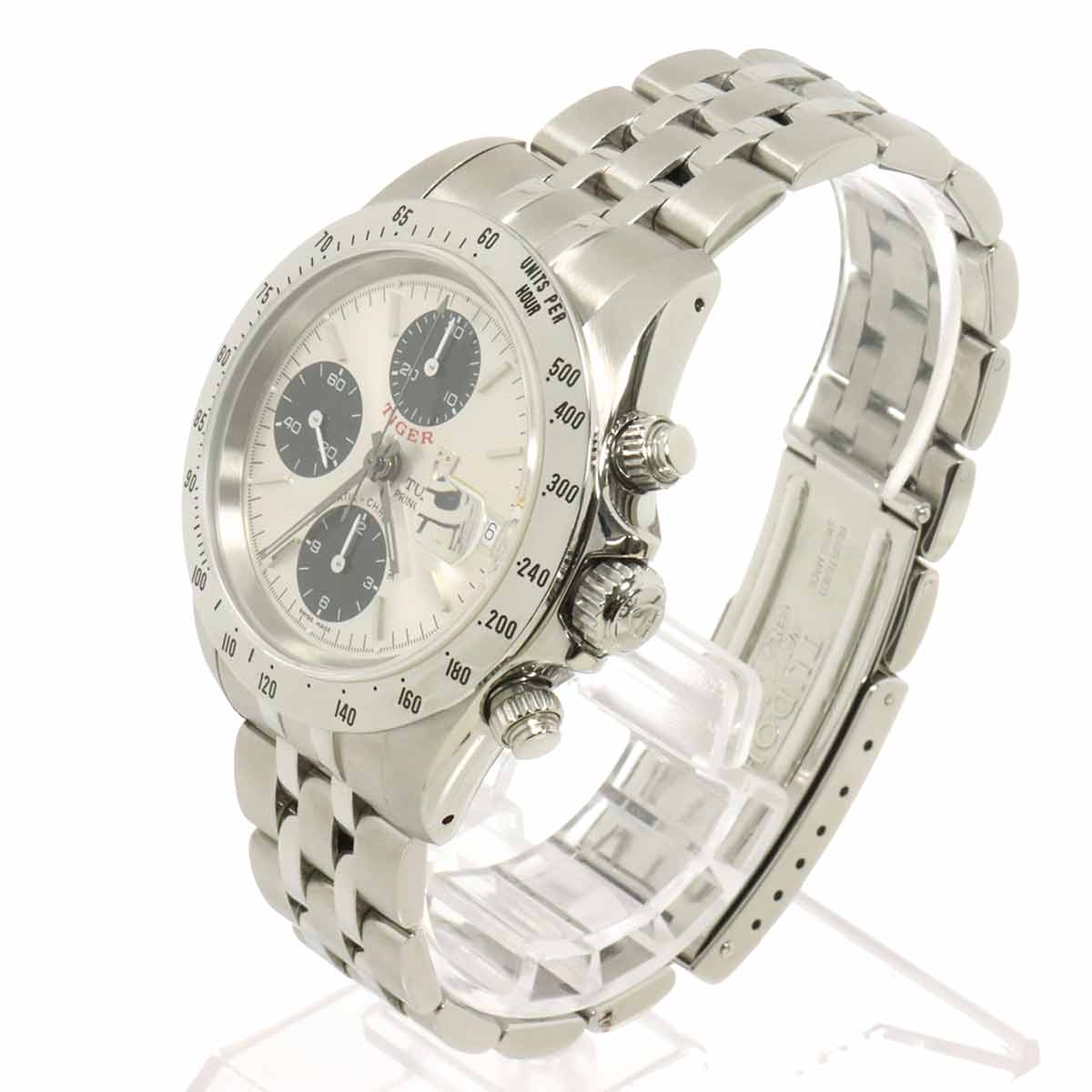 Chrono Time Tiger 79280 Date Automatic Silver Dial Mens Watch