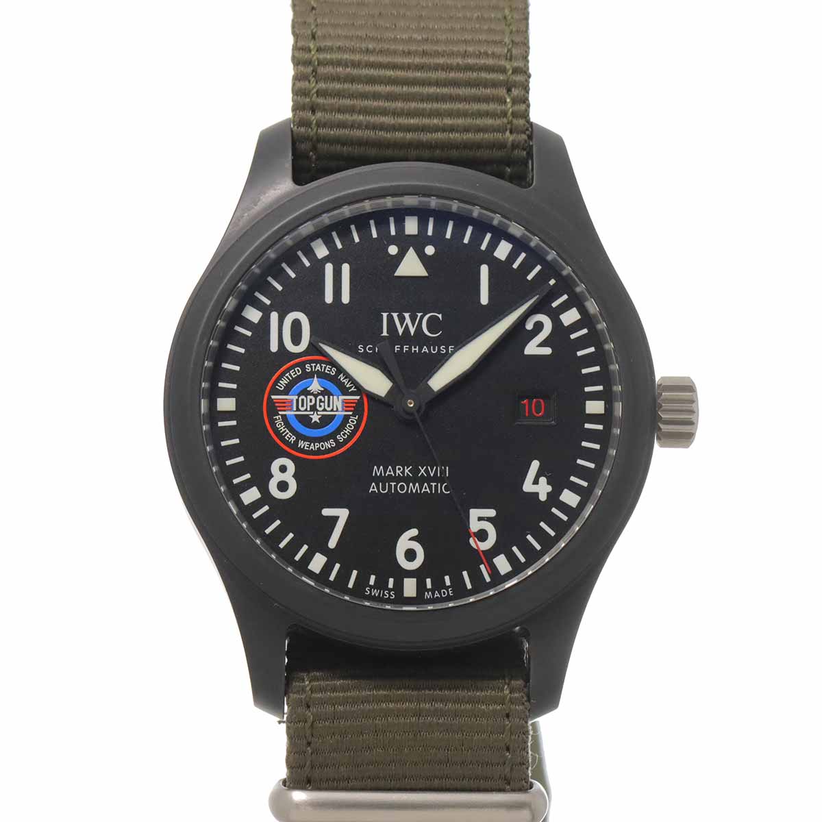 Pilot Watch MarkXVIII Top Gun IW324712 Automatic Black Dial Mens