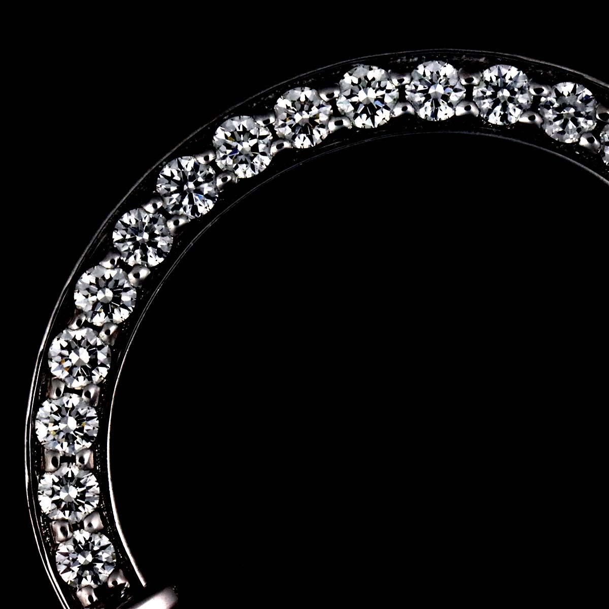 Lock Medium Diamond 0.33ct Necklace 18K White Gold 750