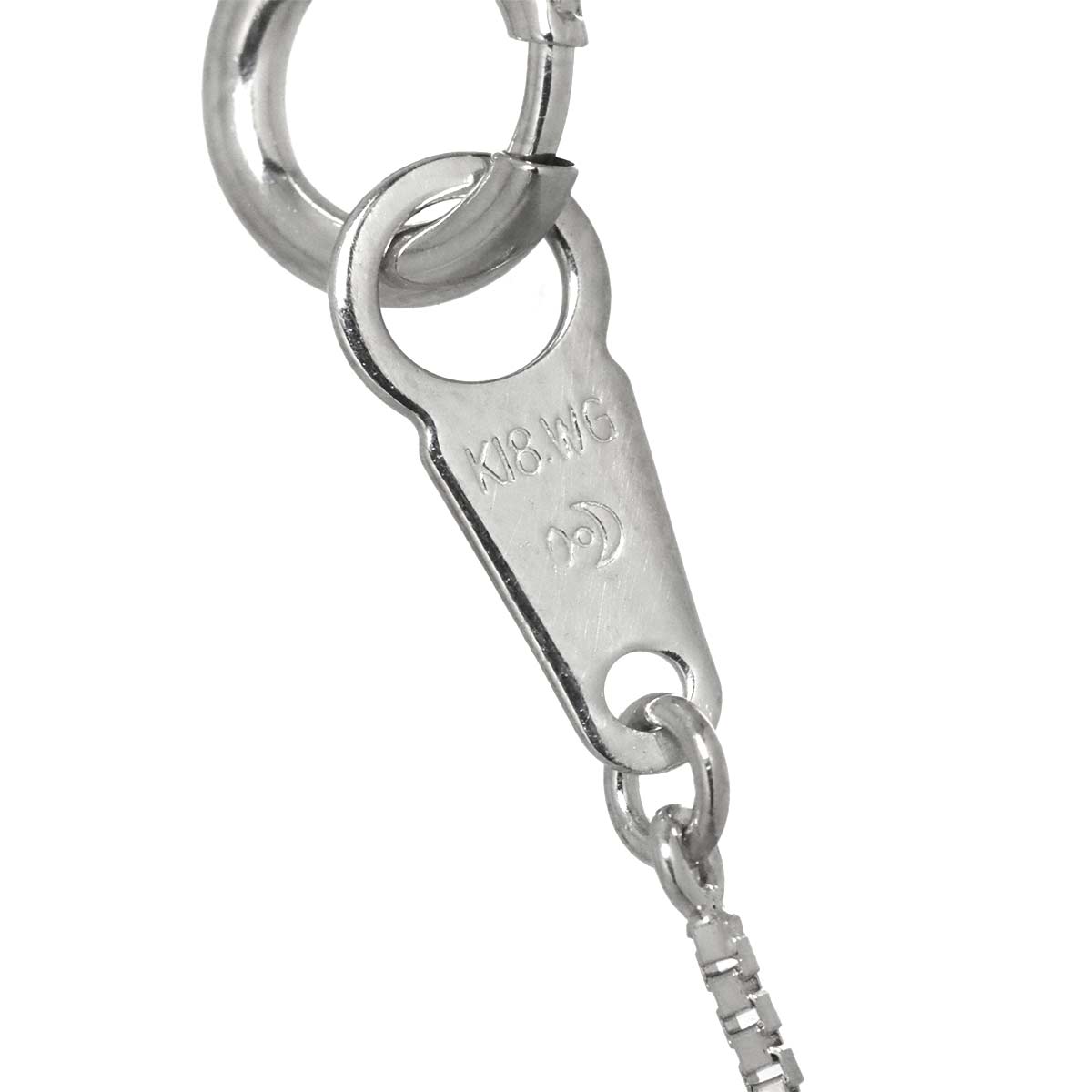 Diamond 0.12ct/0.08ct/0.06ct Necklace 18K White Gold 750