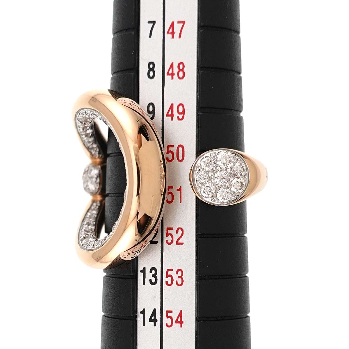 Fantina Diamond Ring 18K PG 750 Size53 6.25-6.5(US)
