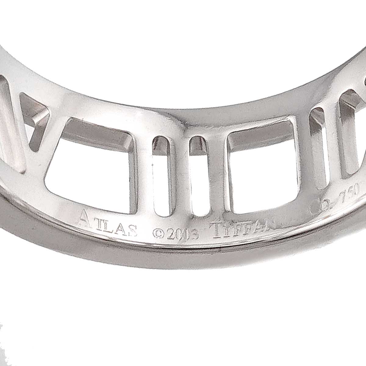 Atlas Diamond Ring 18K White Gold 750 size5.25(US)
