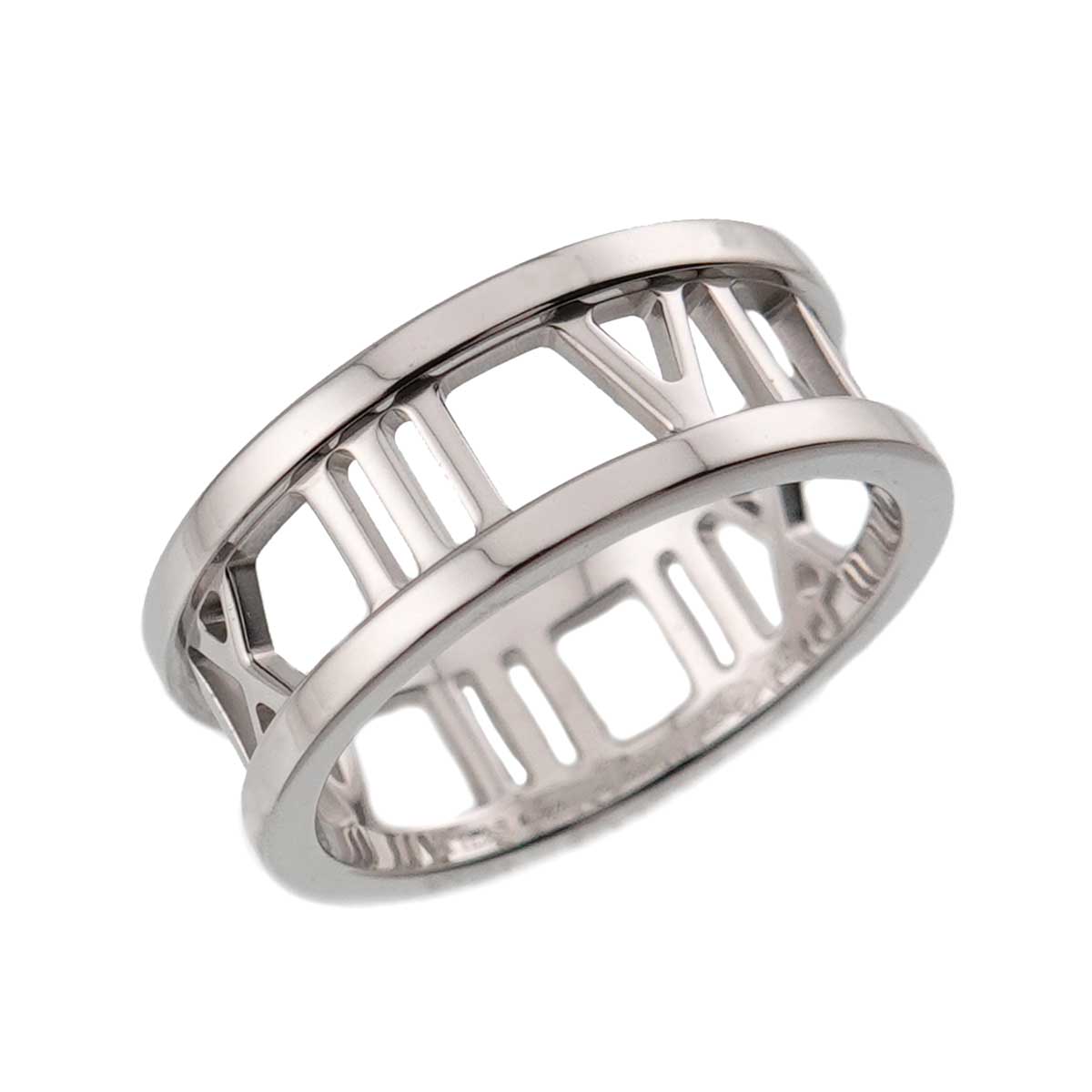 Atlas Diamond Ring 18K White Gold 750 size5.25(US)