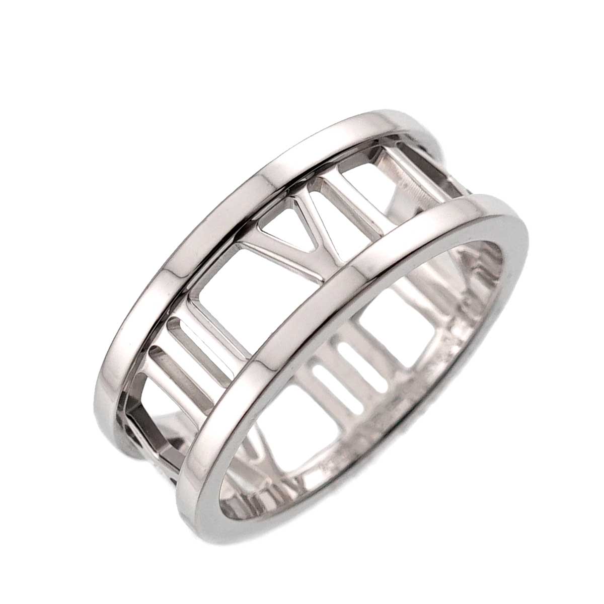 Atlas Diamond Ring 18K White Gold 750 size5.25(US)