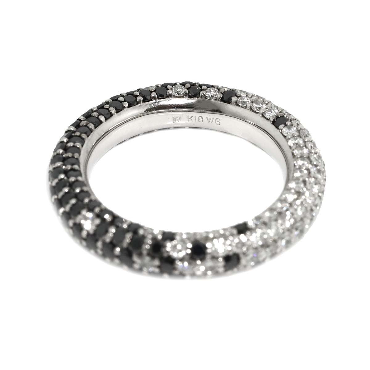 Diamond 1.70/1.54ct Ring 18K WG 750 Size6.25-6.5(US)
