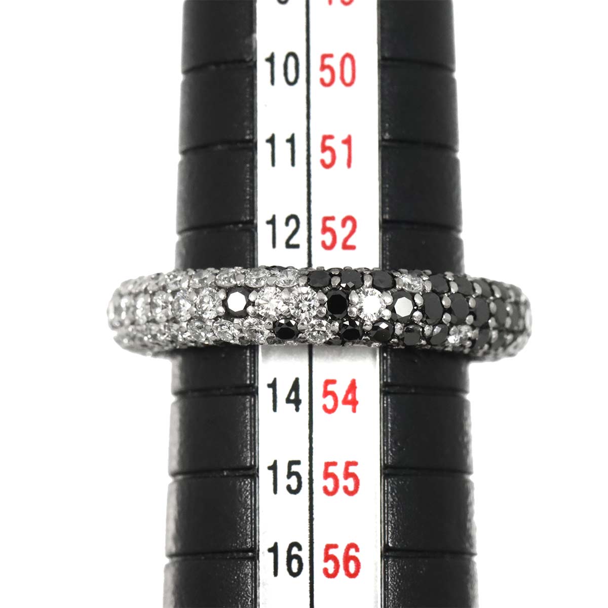 Diamond 1.70/1.54ct Ring 18K WG 750 Size6.25-6.5(US)