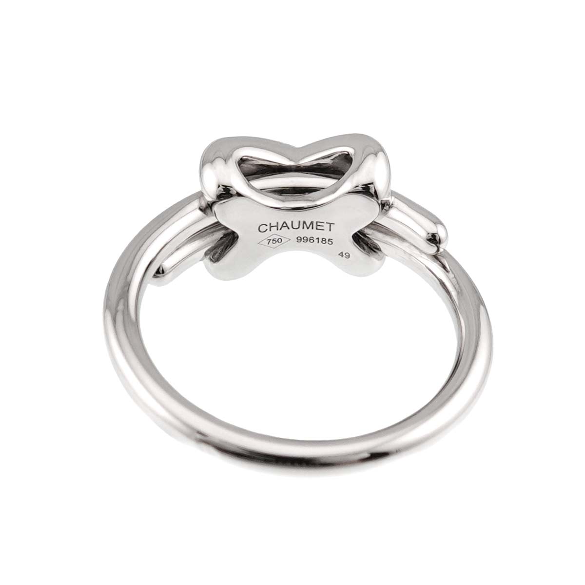 Jeux de Liens Diamond Ring 18K White Gold 750 size49 4.75-5(US)