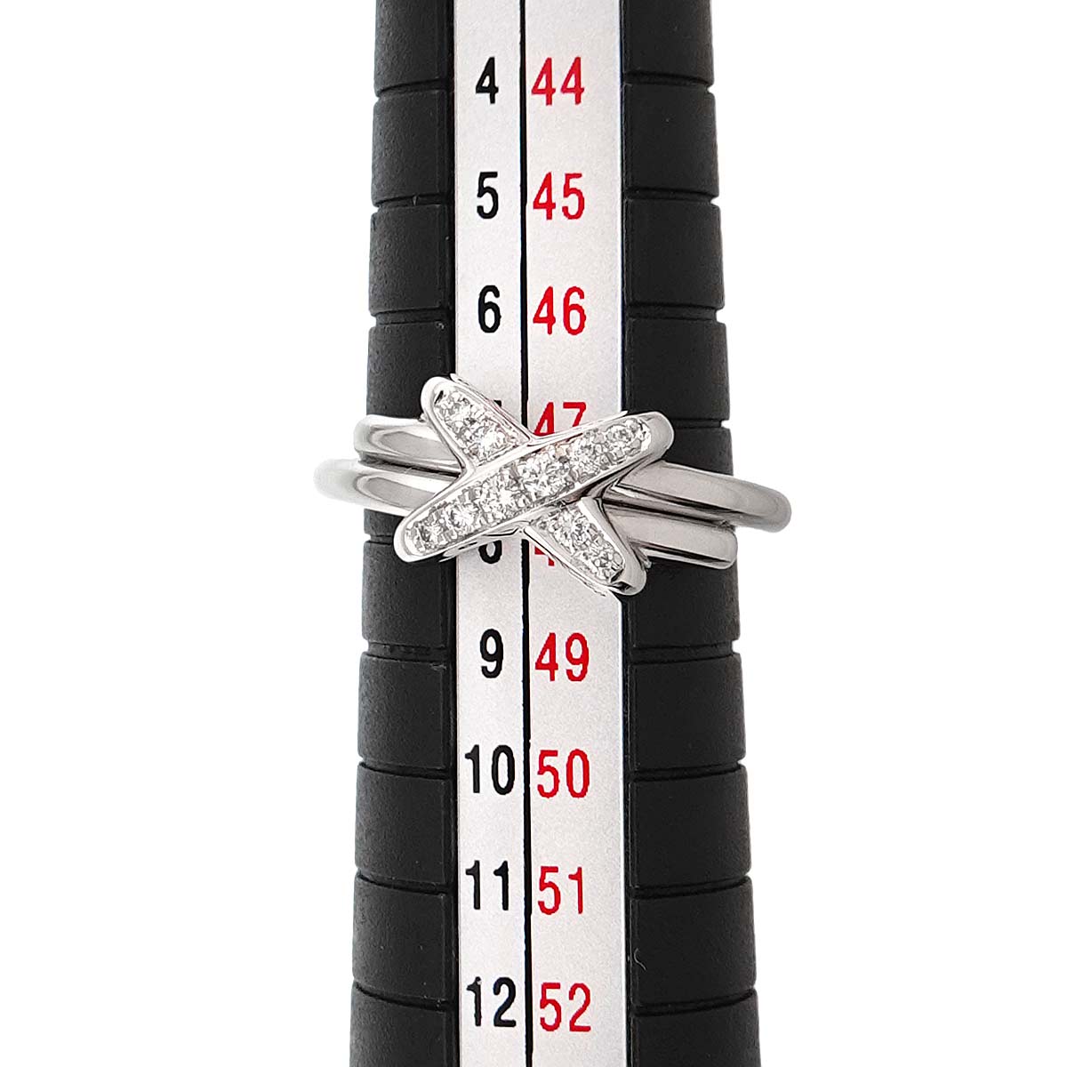 Jeux de Liens Diamond Ring 18K White Gold 750 size49 4.75-5(US)
