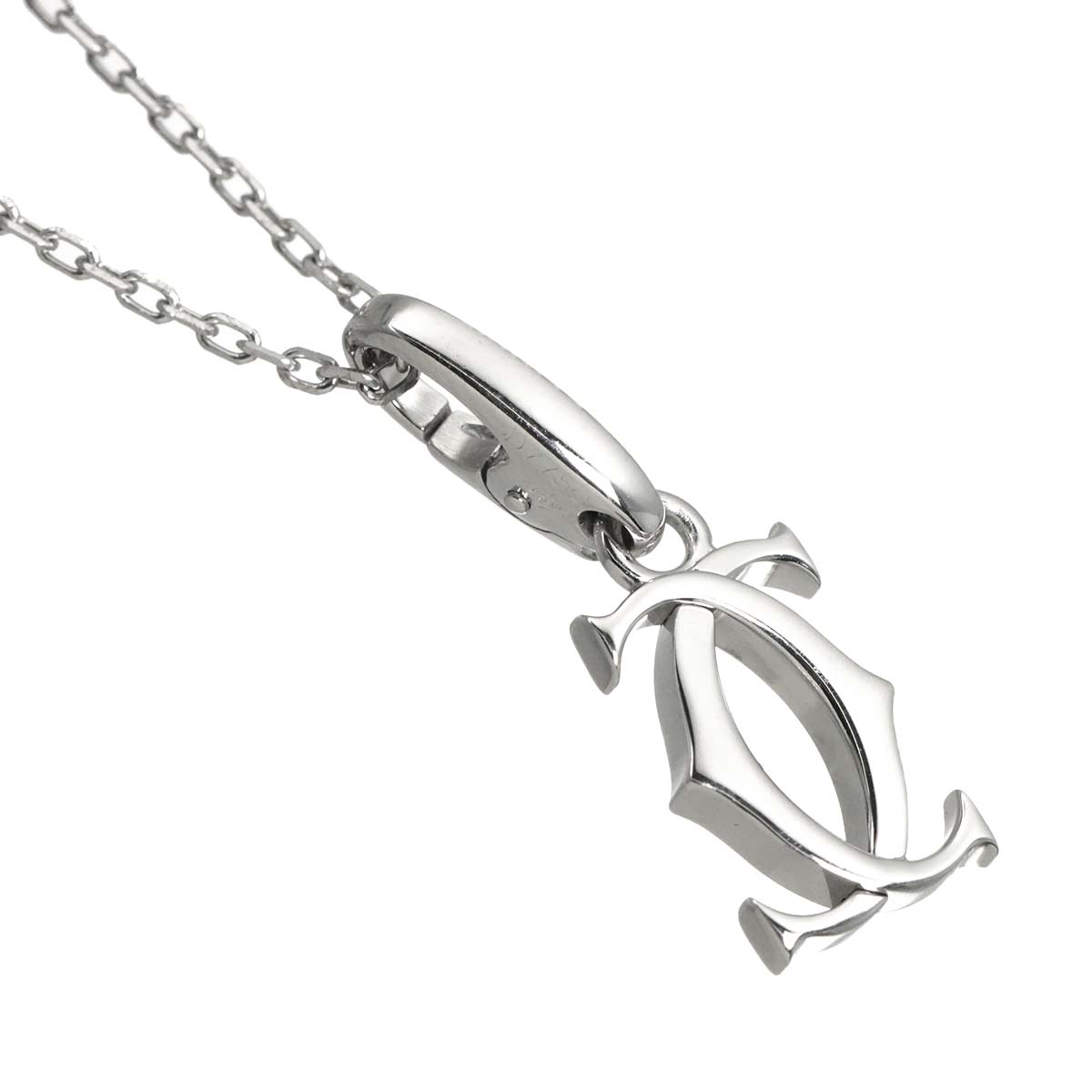 2C Charm Necklace 18K White Gold 750