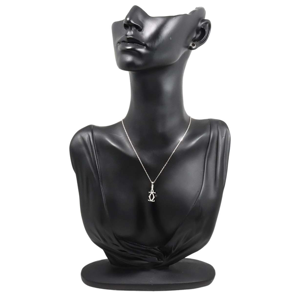 2C Charm Necklace 18K White Gold 750