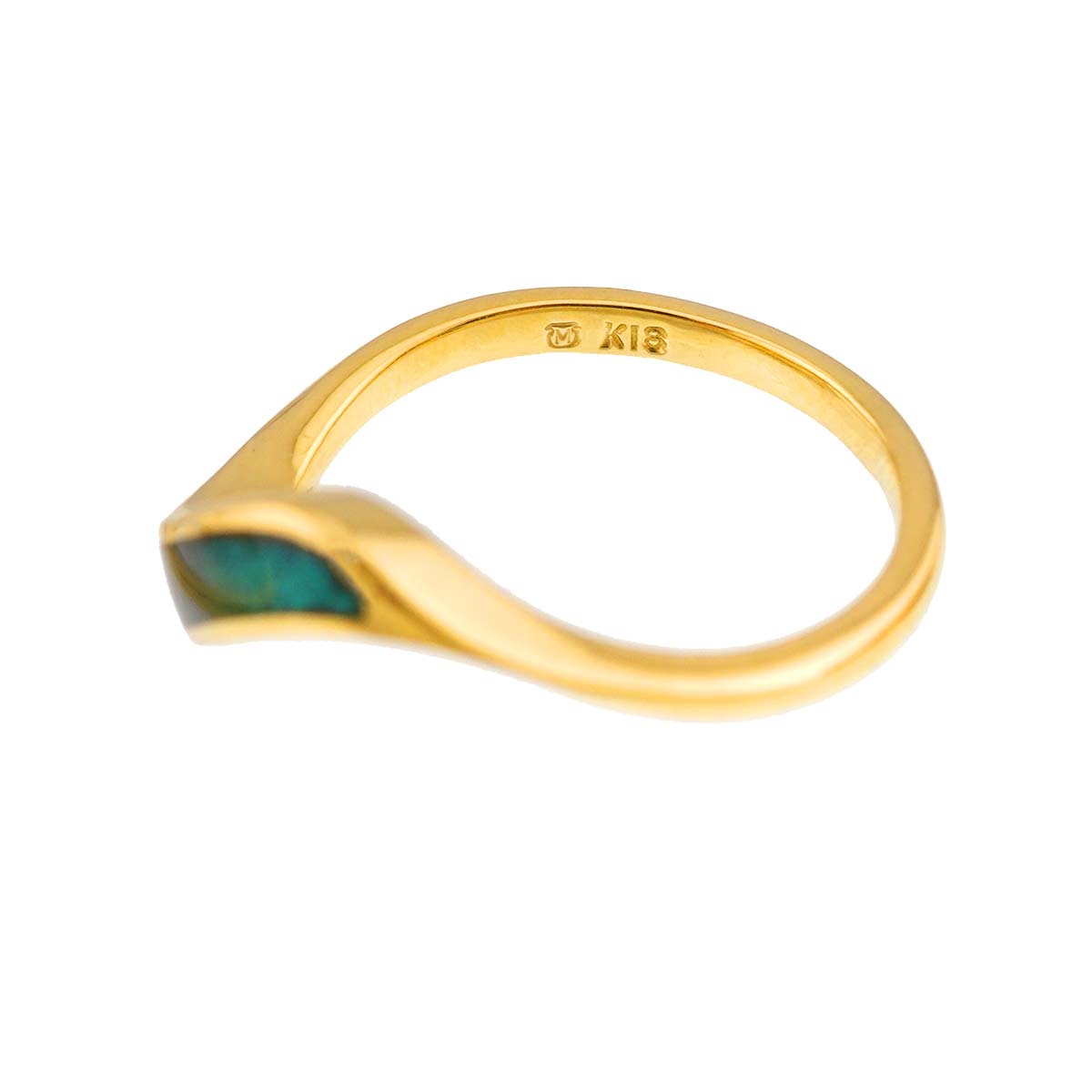 Baby Pearl 3.5mm Enamel Ring 18K YG 750 Size5.25(US)