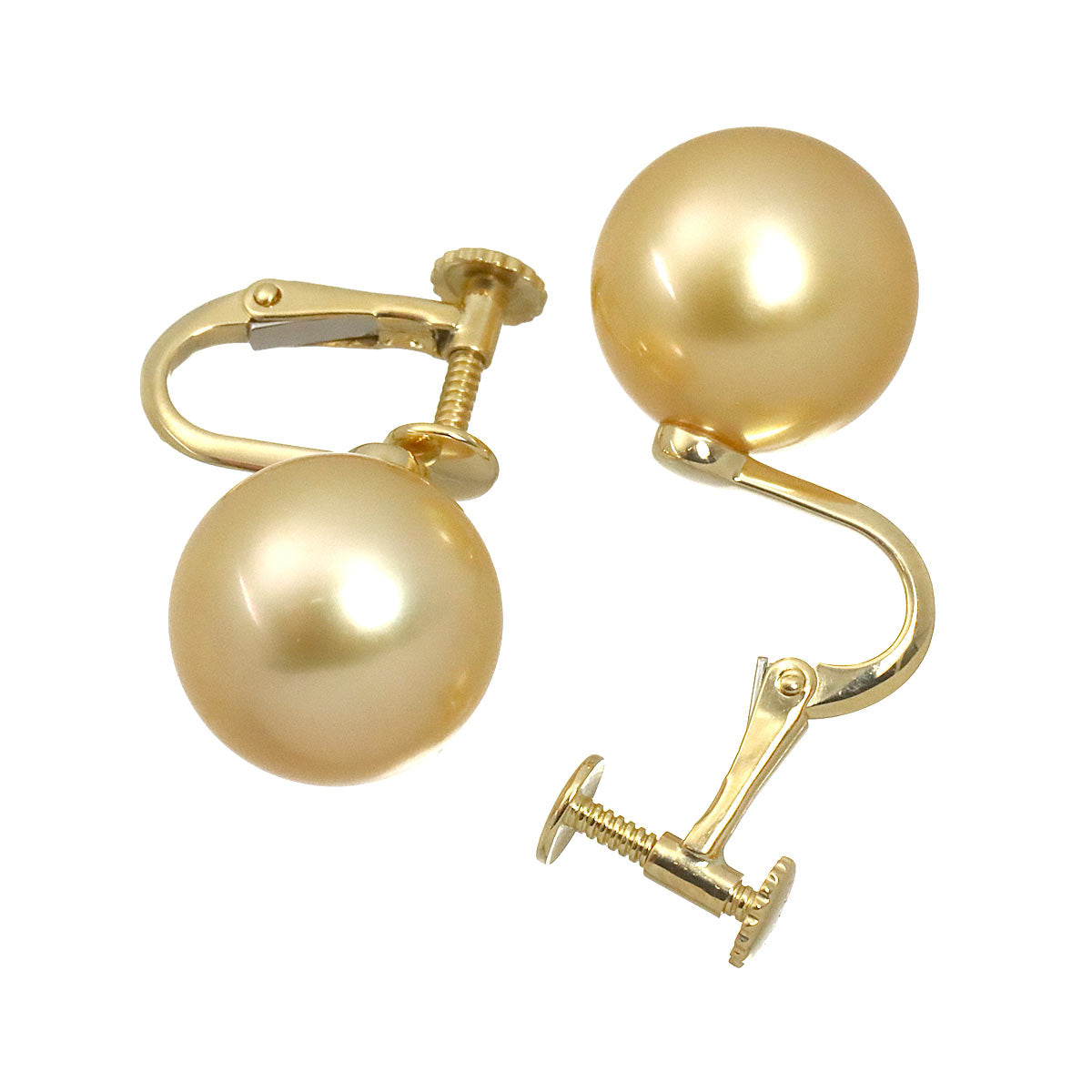 South Sea Pearl 11.5mm Earrings 18K YG 750