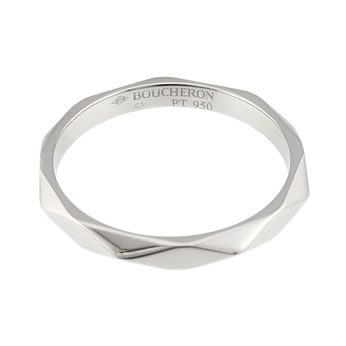 Facet MM Ring Pt Platinum Size61 9-9.5(US)