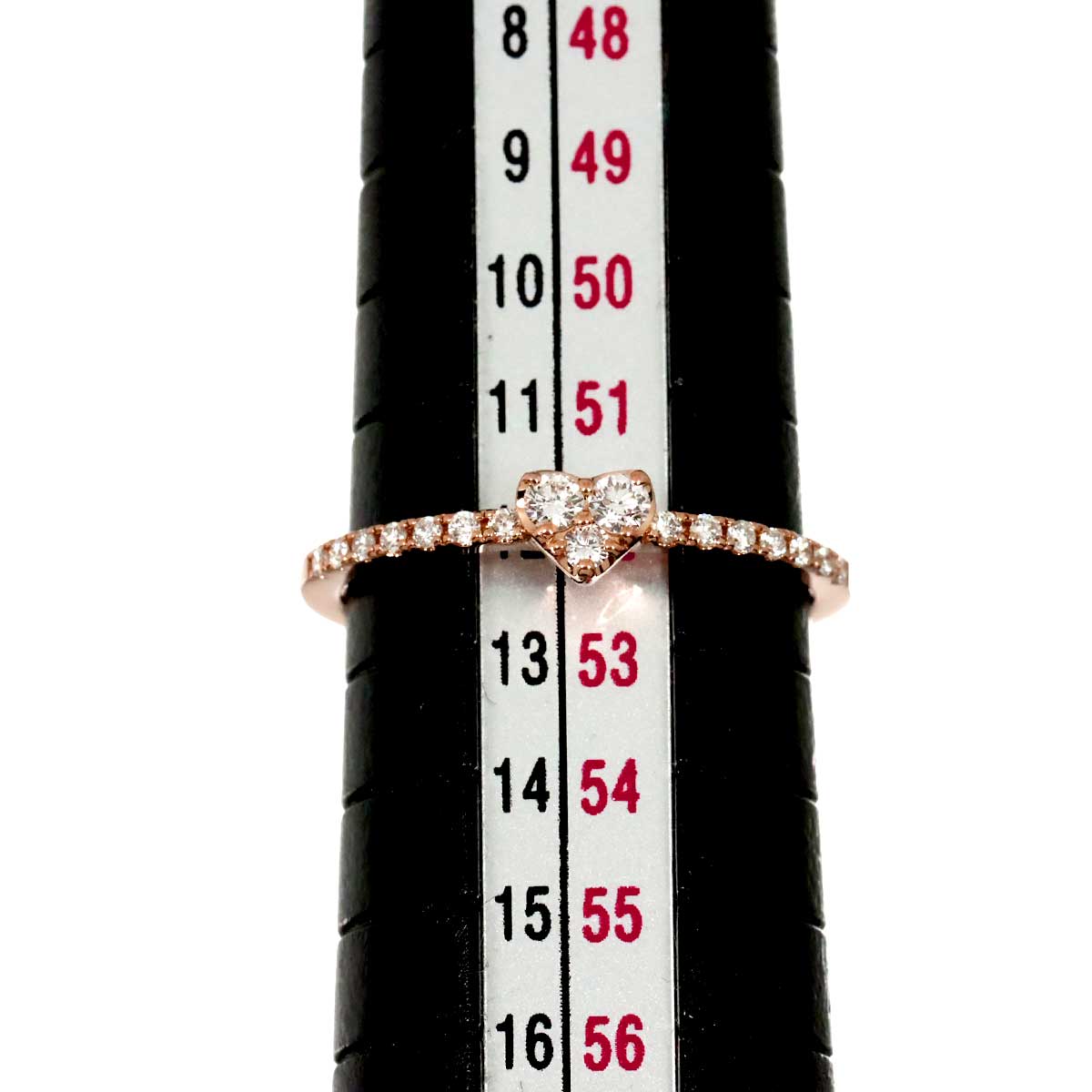 Diamond 0.18ct Ring 18K PG 750 Size6(US)