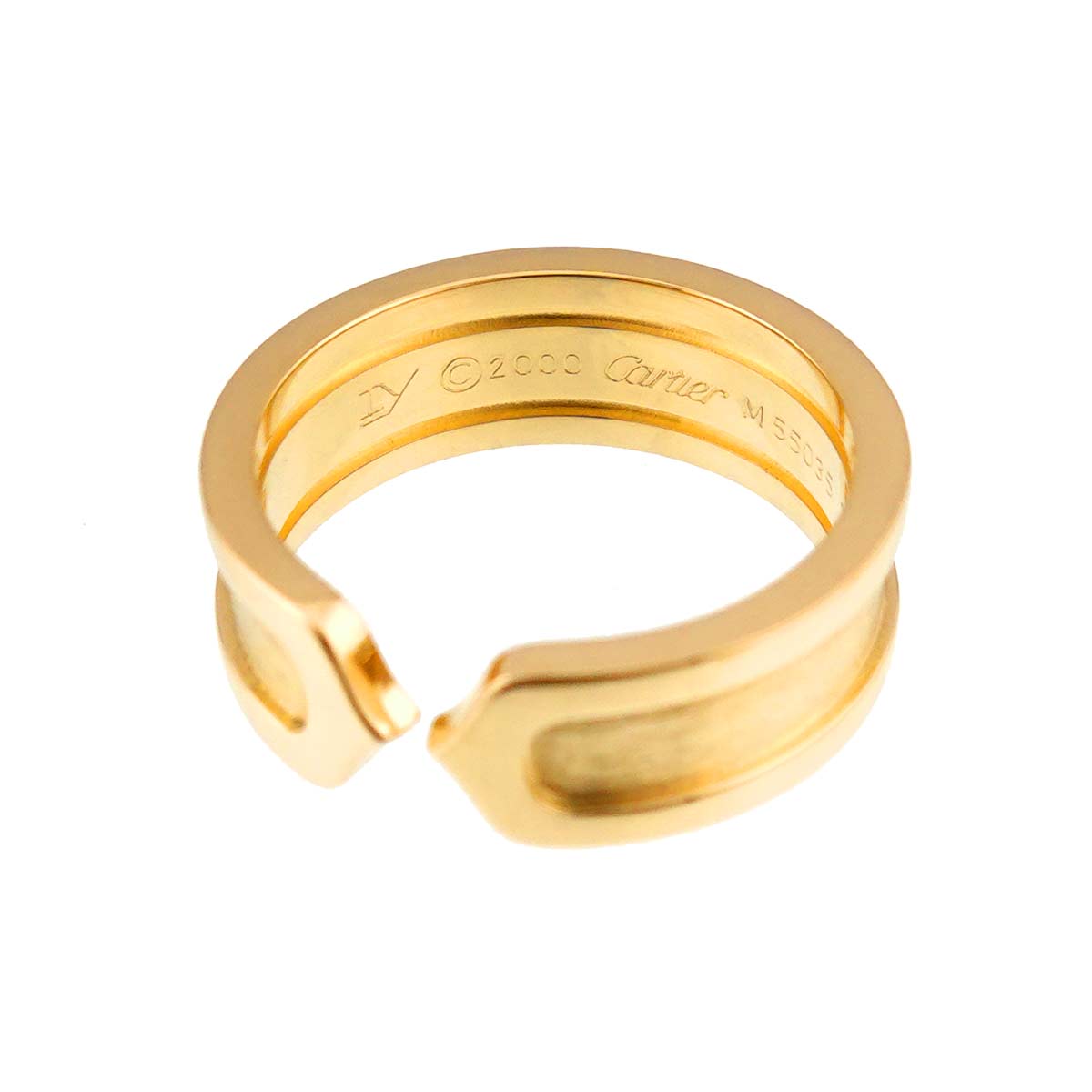 C2 Ring 18K YG 750 size51 5.5-5.75(US)
