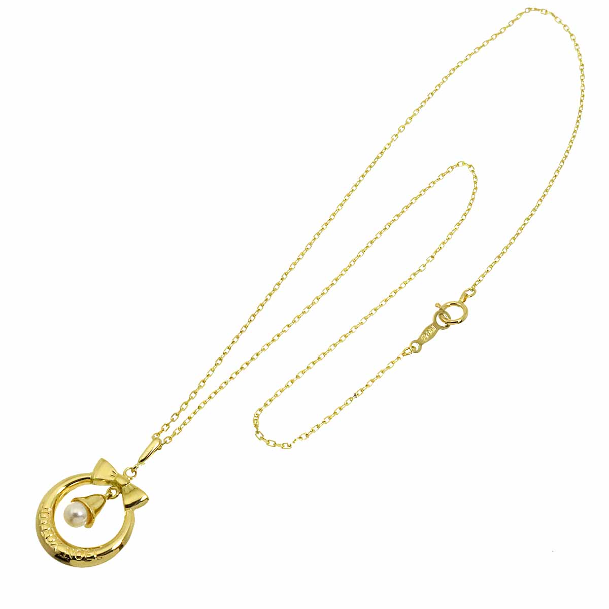 Baby Pearl 4.0mm Necklace 18K Yellow Gold 750
