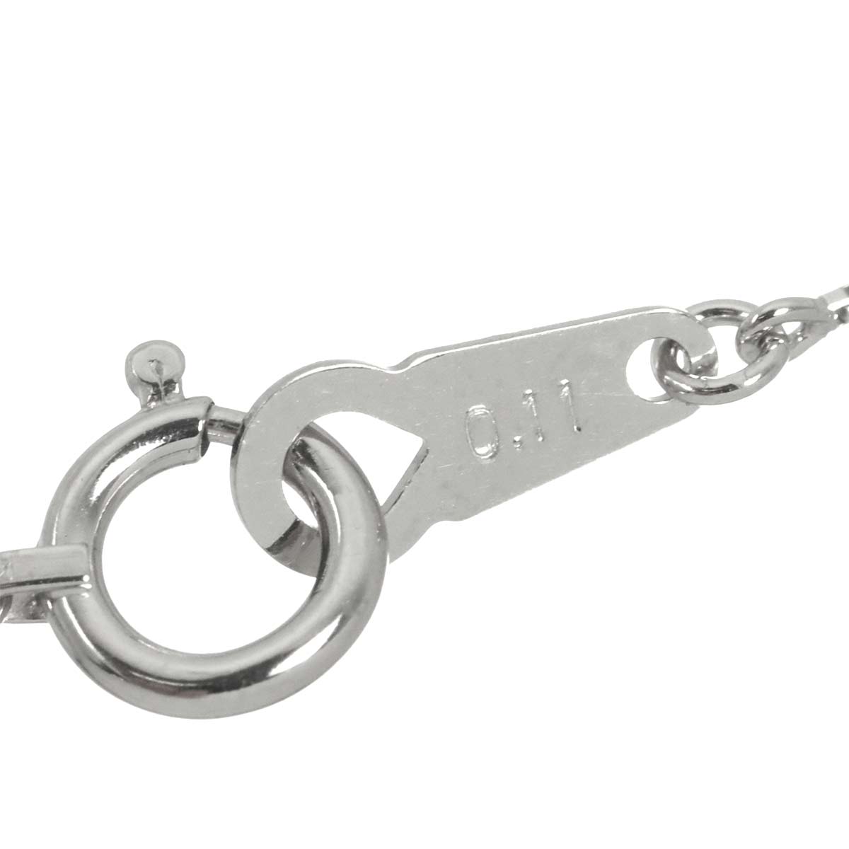 Black Pearl 10.8mm Diamond 0.11ct Necklace 18K WG 750