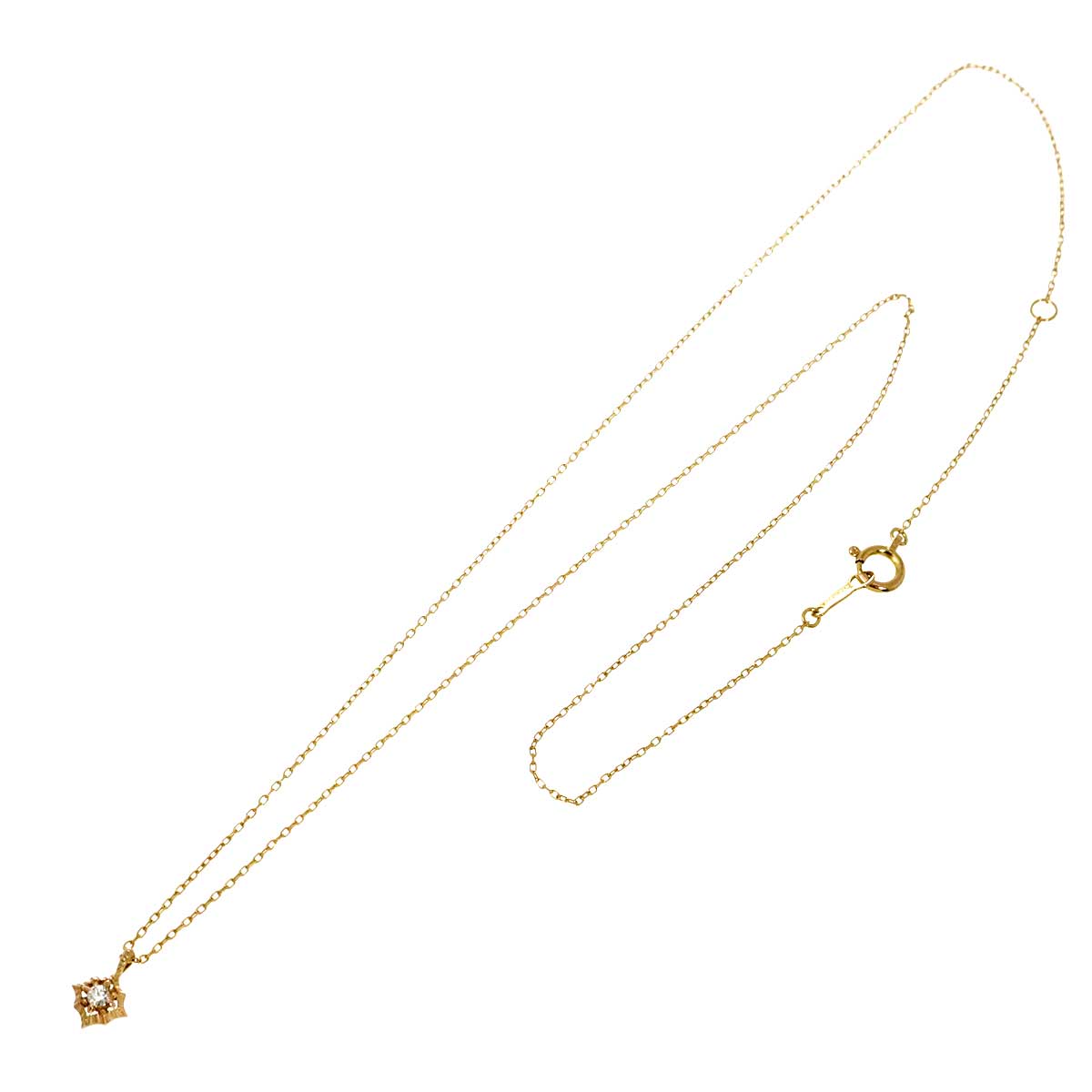 Diamond Necklace 18K Pink Gold 750